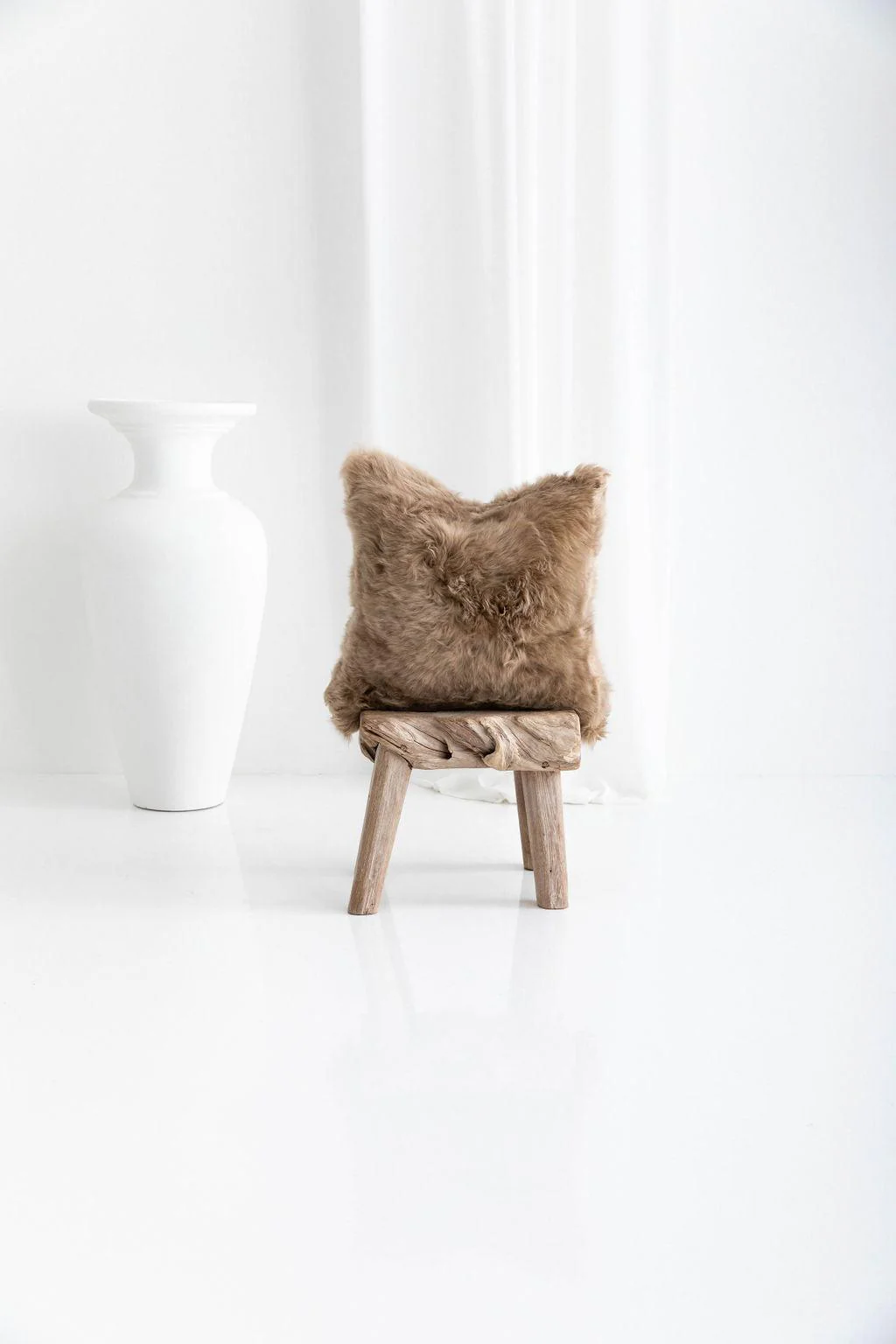 Longwool Sheepskin Square Cushion - Frankwebs