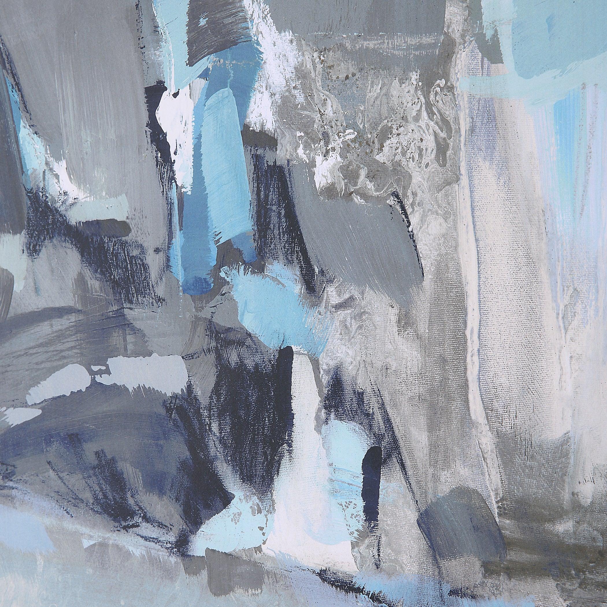 Misty Moonlight Abstract Framed Print - Frankwebs