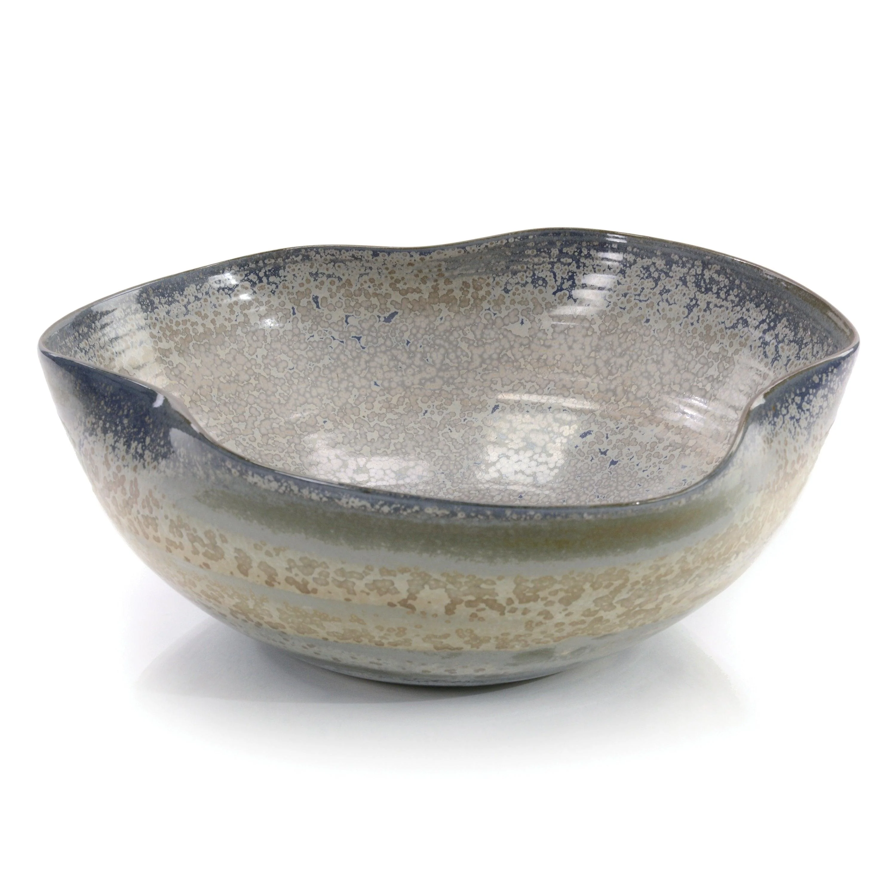 Floating In A Foam Of Teal Shapely Bowl - Frankwebs