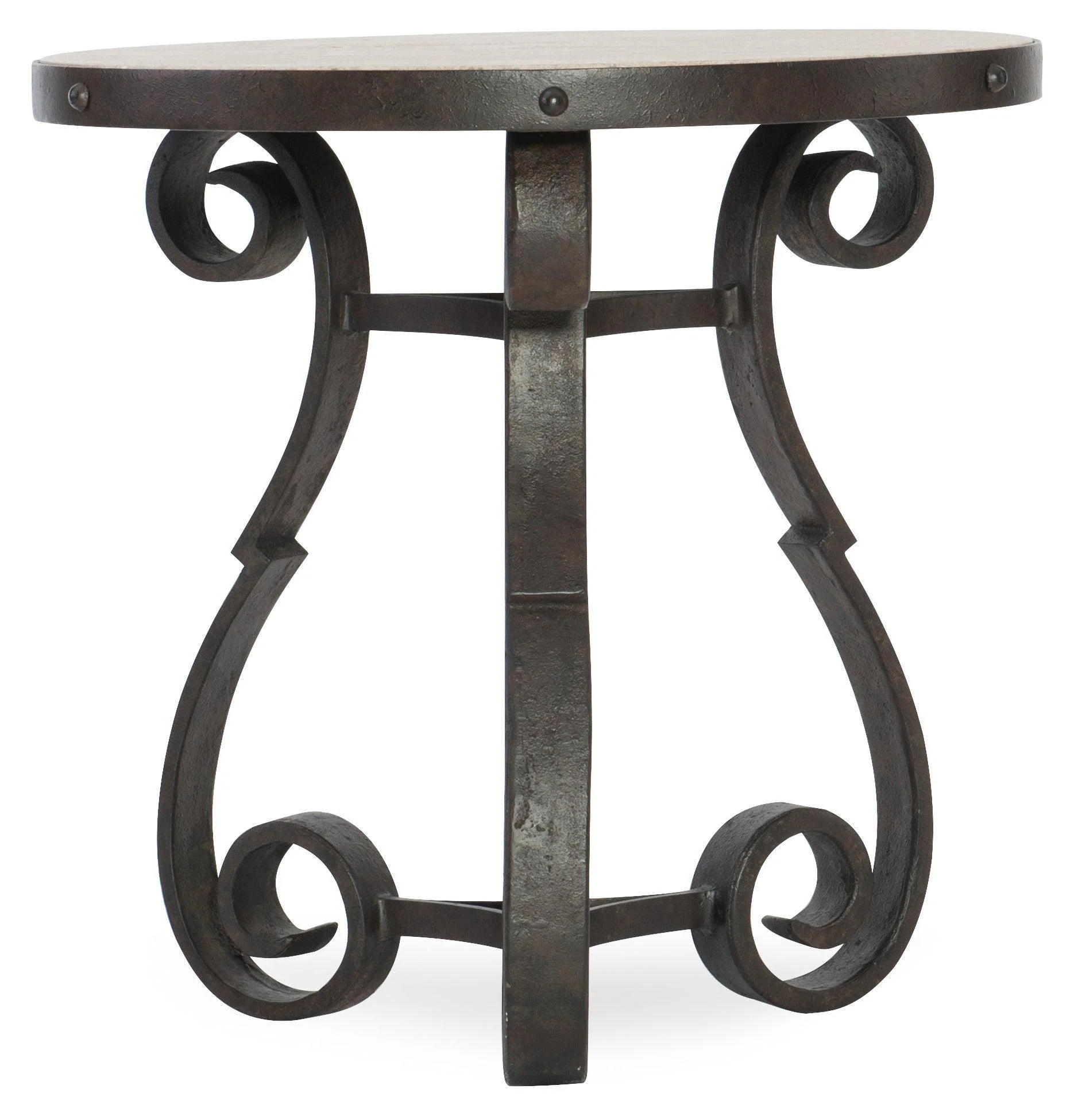 Luckenbach Metal and Stone End Table - Frankwebs