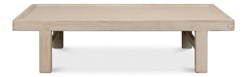 Large Wood Panel Coffee Tbl - French Grey - Frankwebs