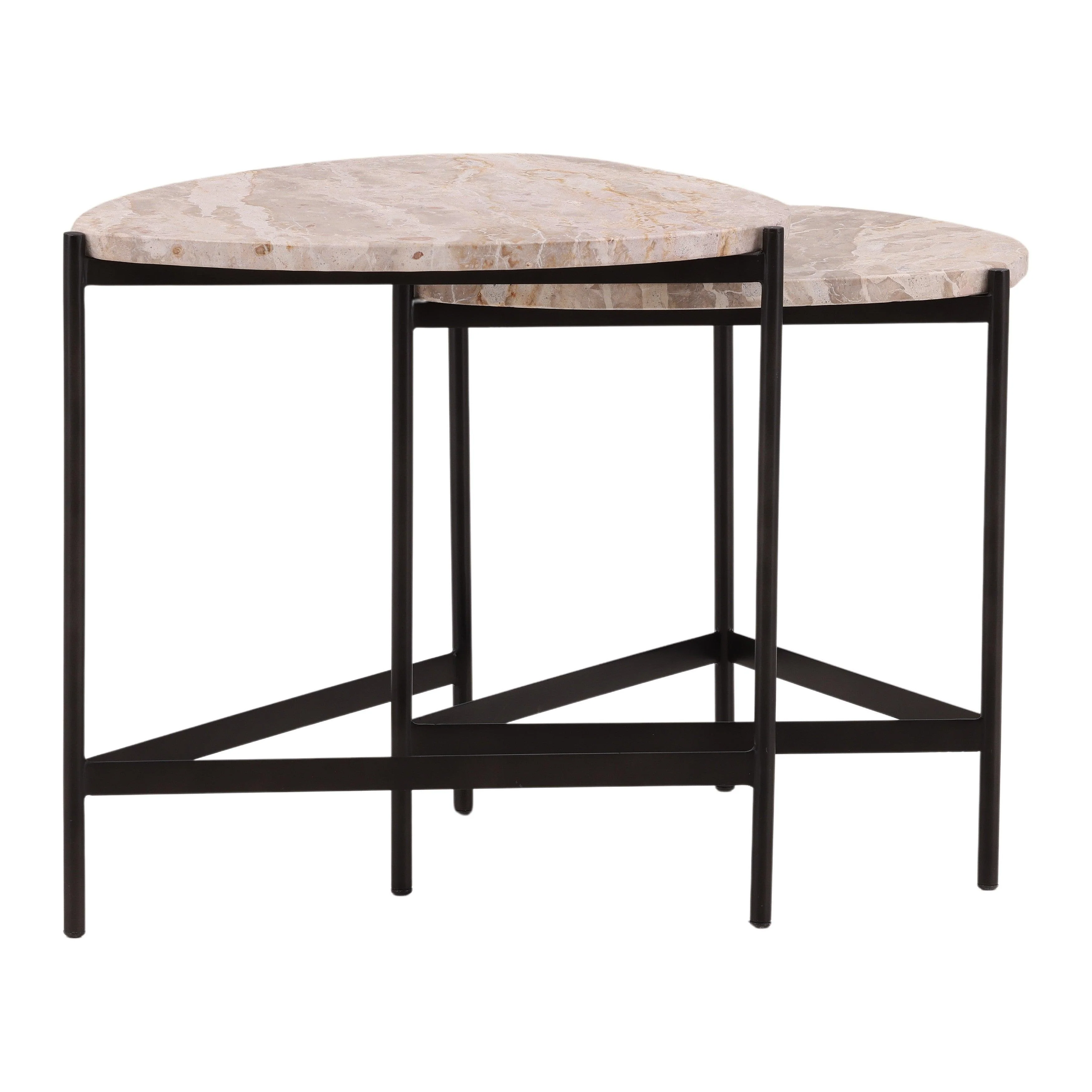 Corvyn Nesting Tables Natural - Frankwebs