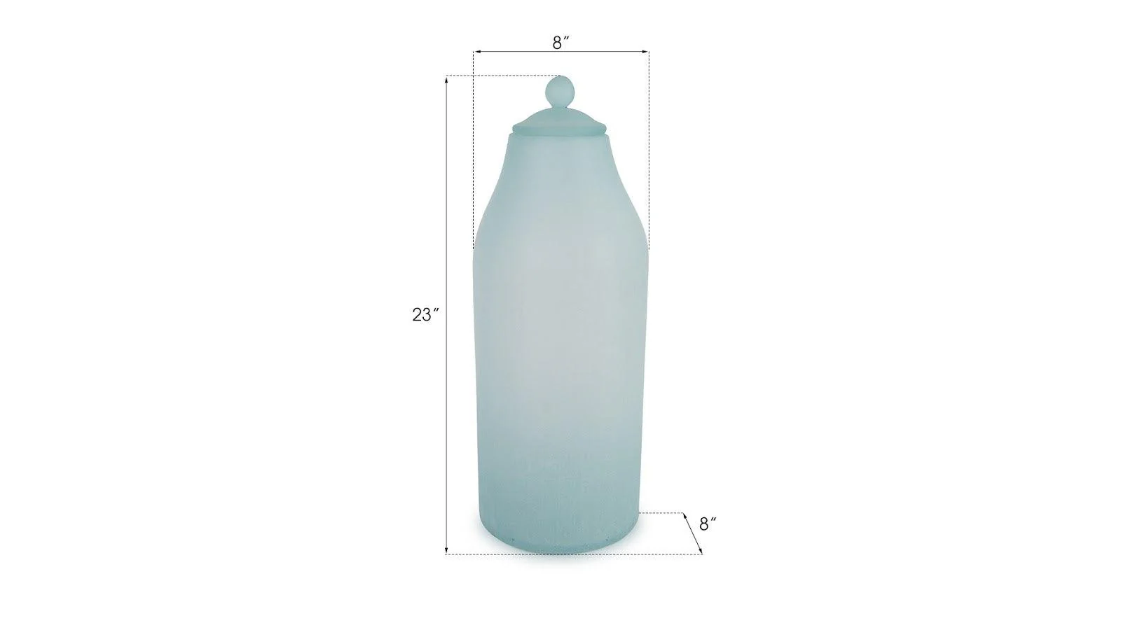Frosted Glass Bottle, Large - Frankwebs