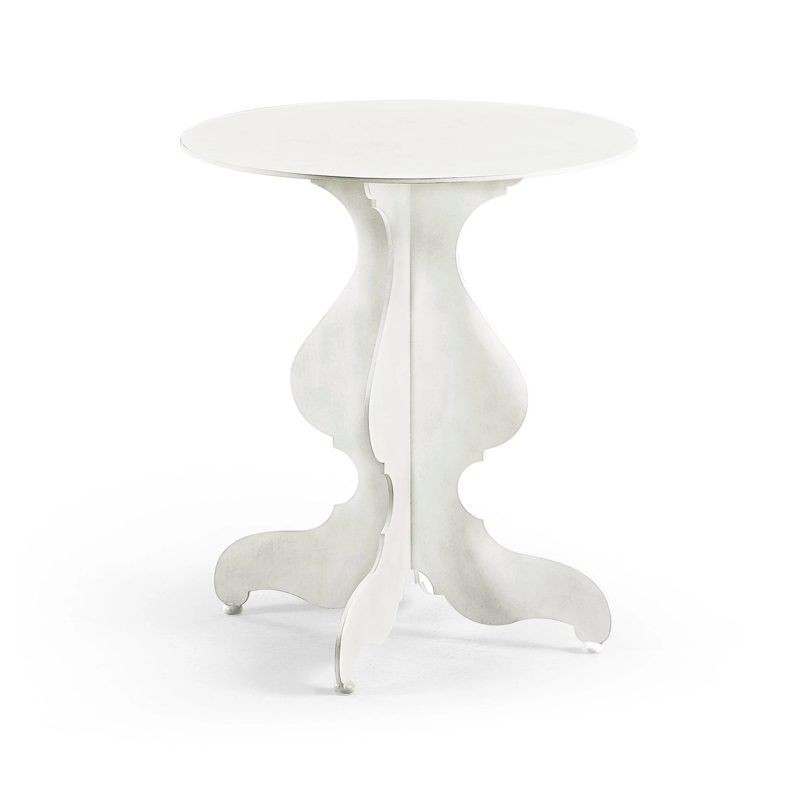 White Asperitas Spot Table in Chalk White - Frankwebs