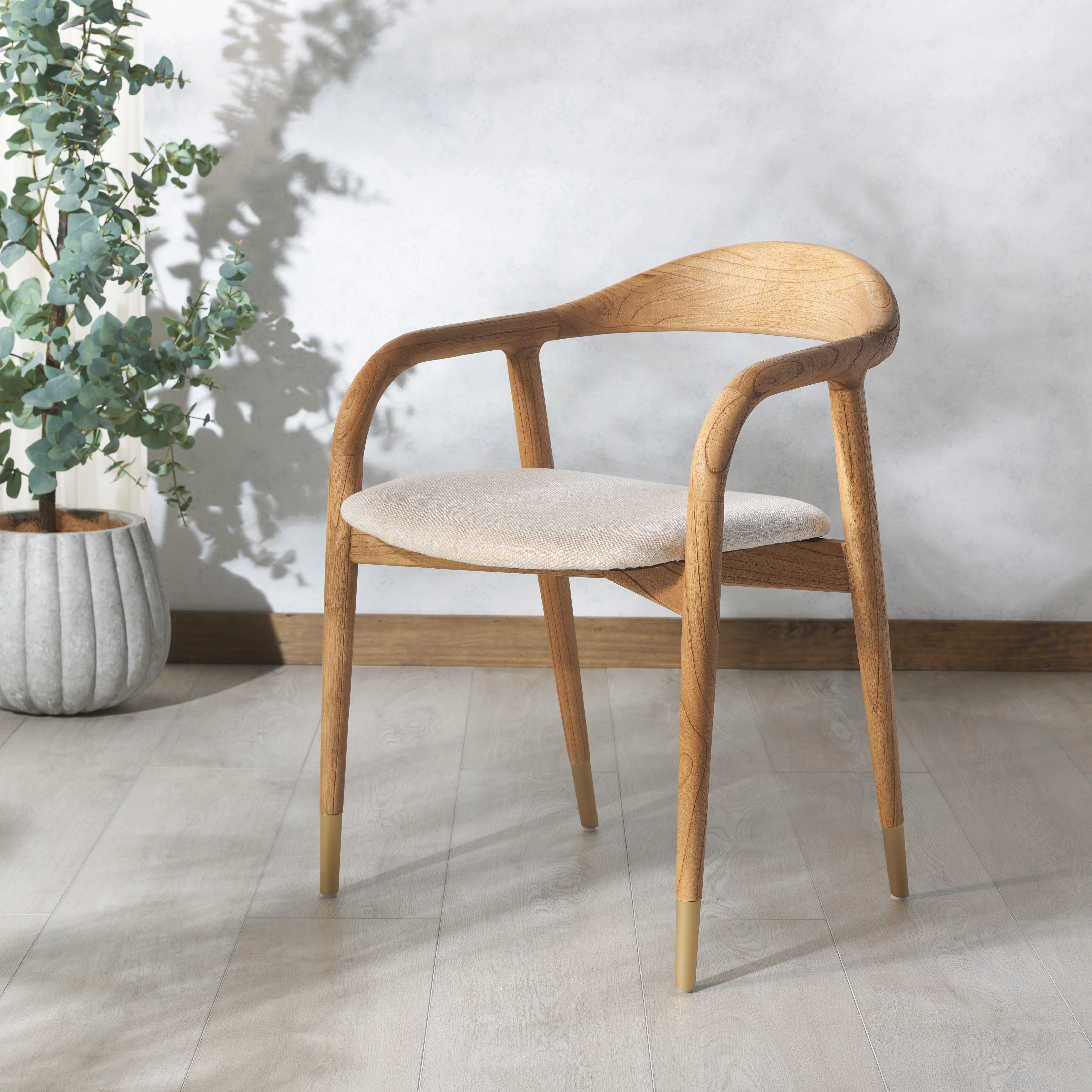 LARYSSA CURVED BACK DINING CHAIR - Frankwebs