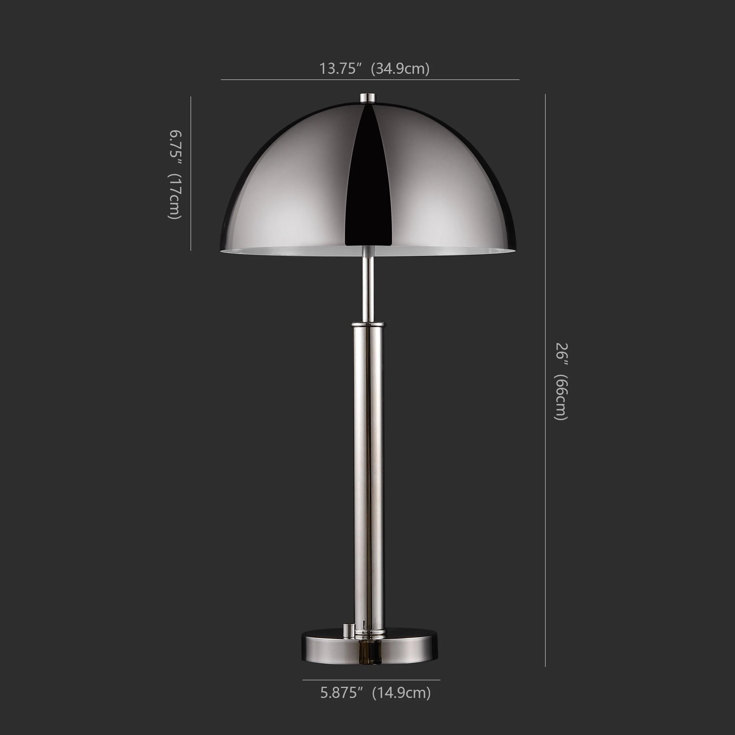 HARVEY METAL DOME TABLE LAMP - Frankwebs