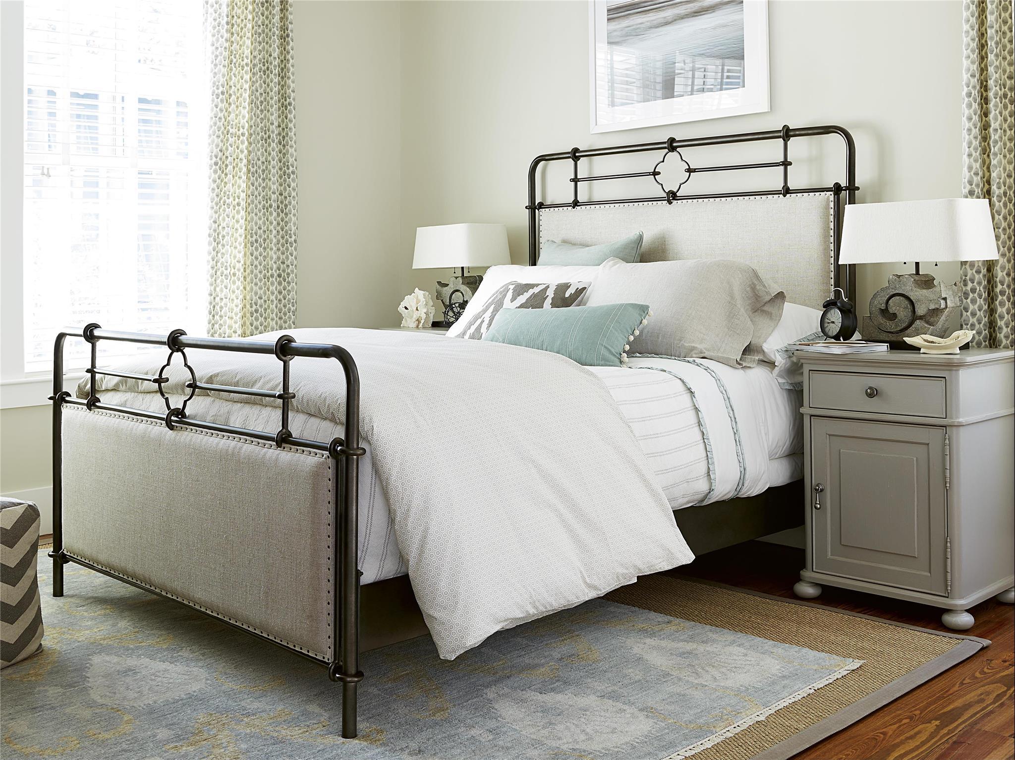 Curated Upholstered Metal Bed - Frankwebs