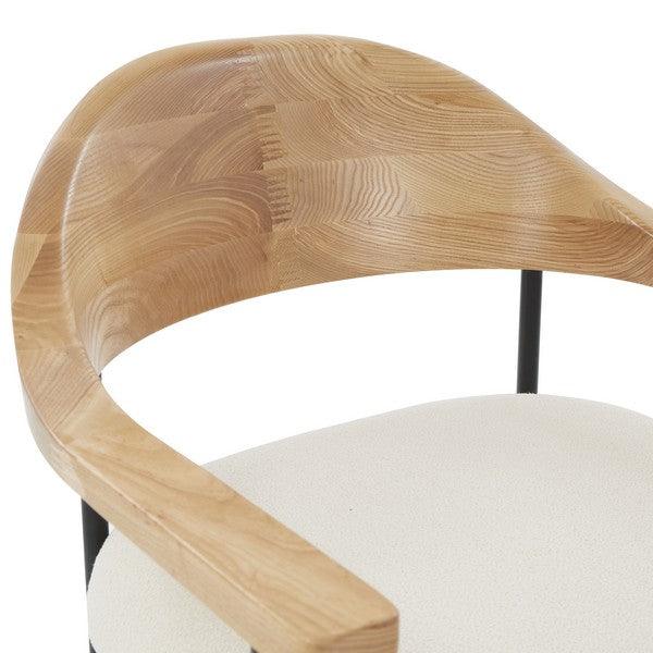 DENVER METAL FRAME AND BOUCLE DINING CHAIR - Frankwebs