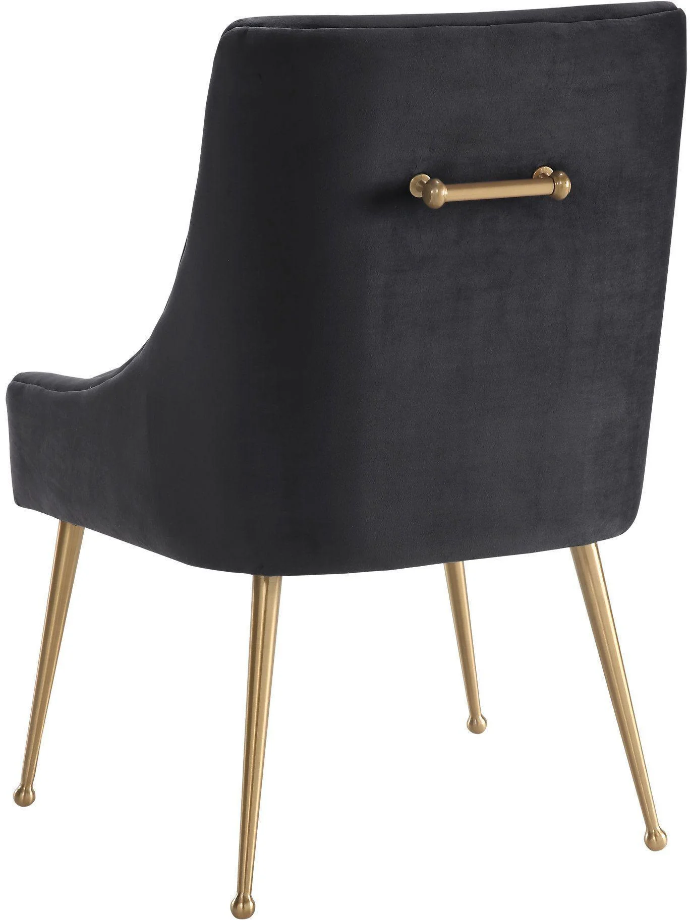 Beatrix Grey Velvet Side Chair - Frankwebs
