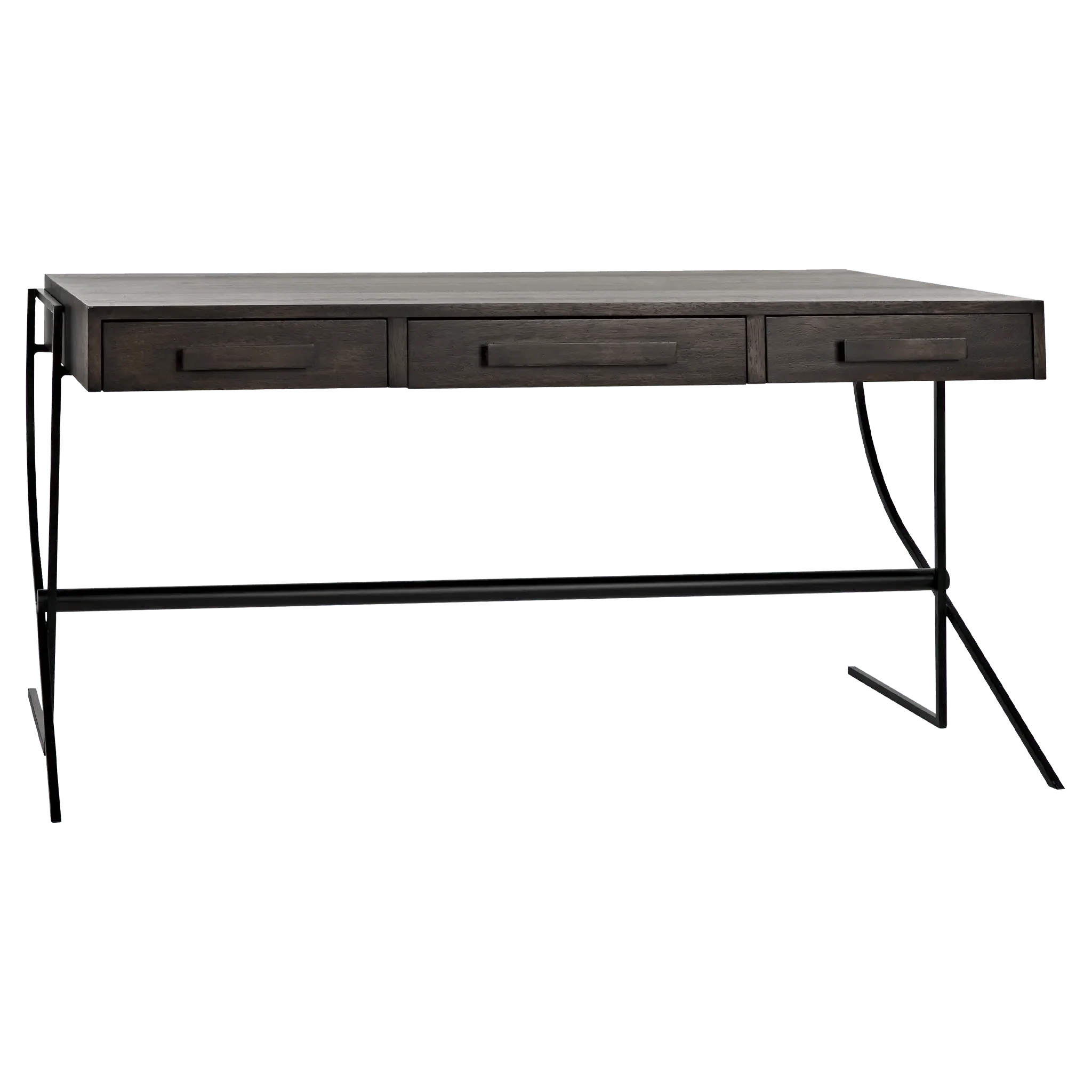 Frank Desk, Ebony Walnut with Steel - Frankwebs