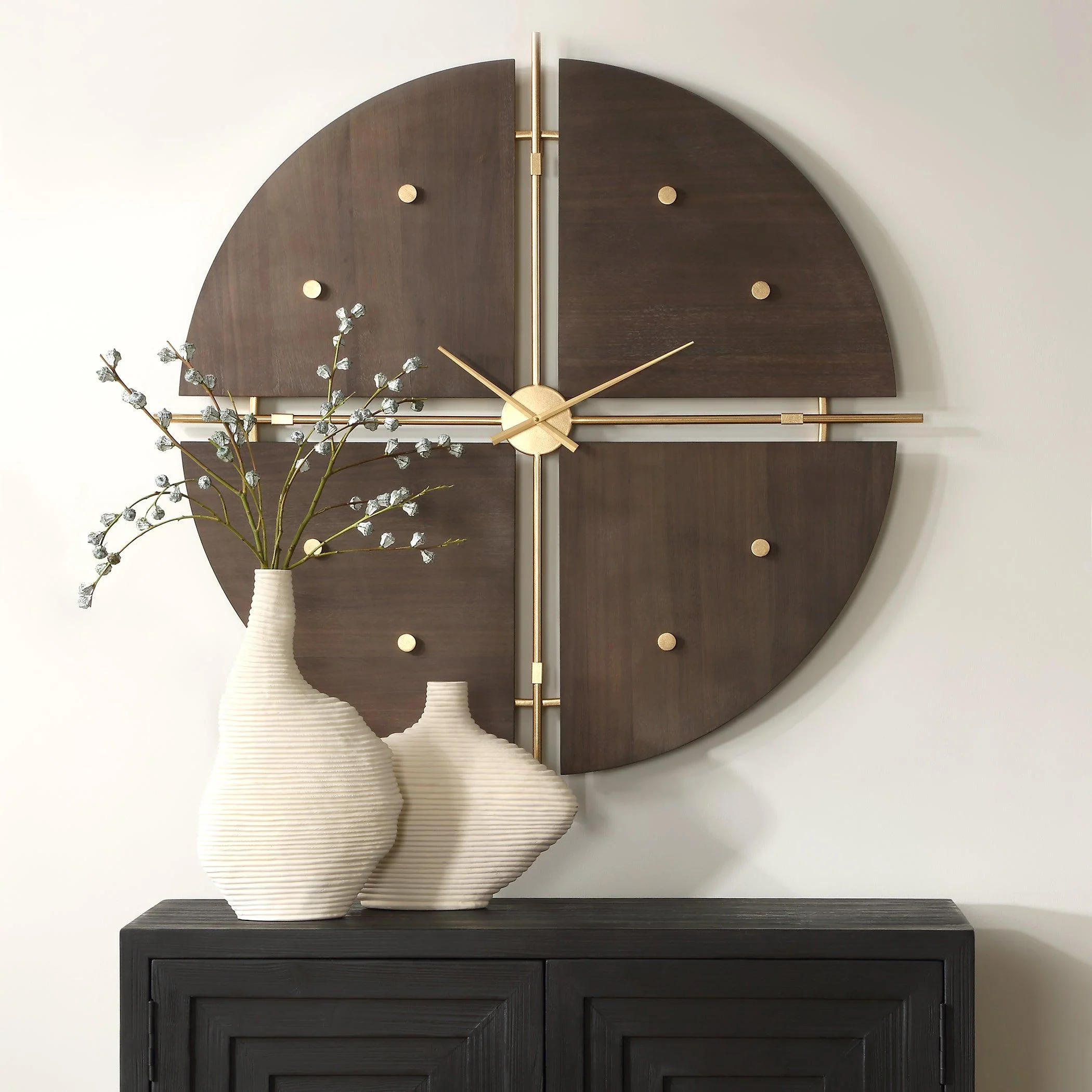 Walnut Elegance Wall Clock - Frankwebs