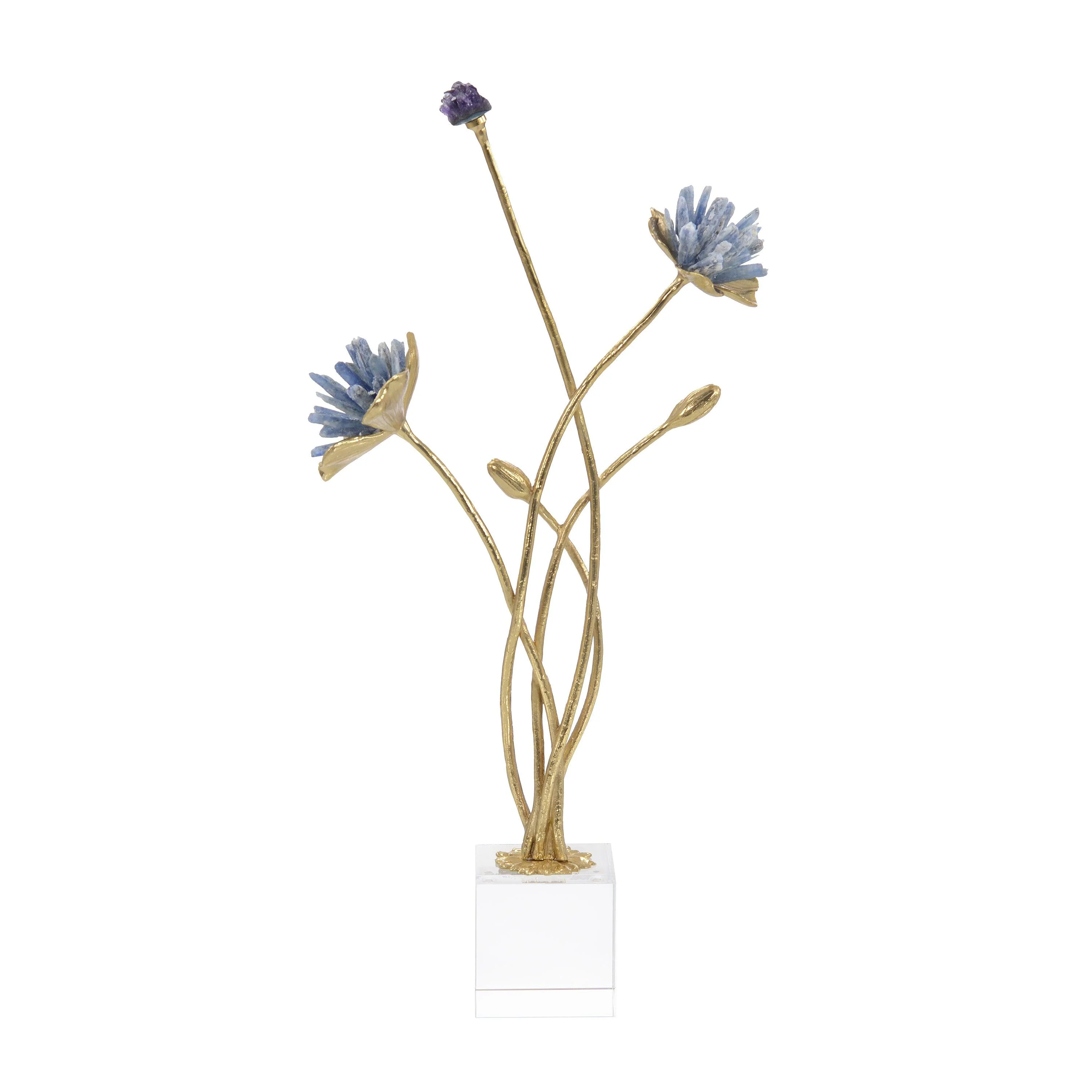 Cyanite Floral Sculpture - Frankwebs