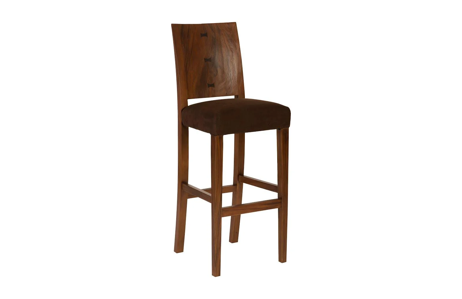 Ophelia Bar Stool, Chamcha Wood, Perfect Brown - Frankwebs