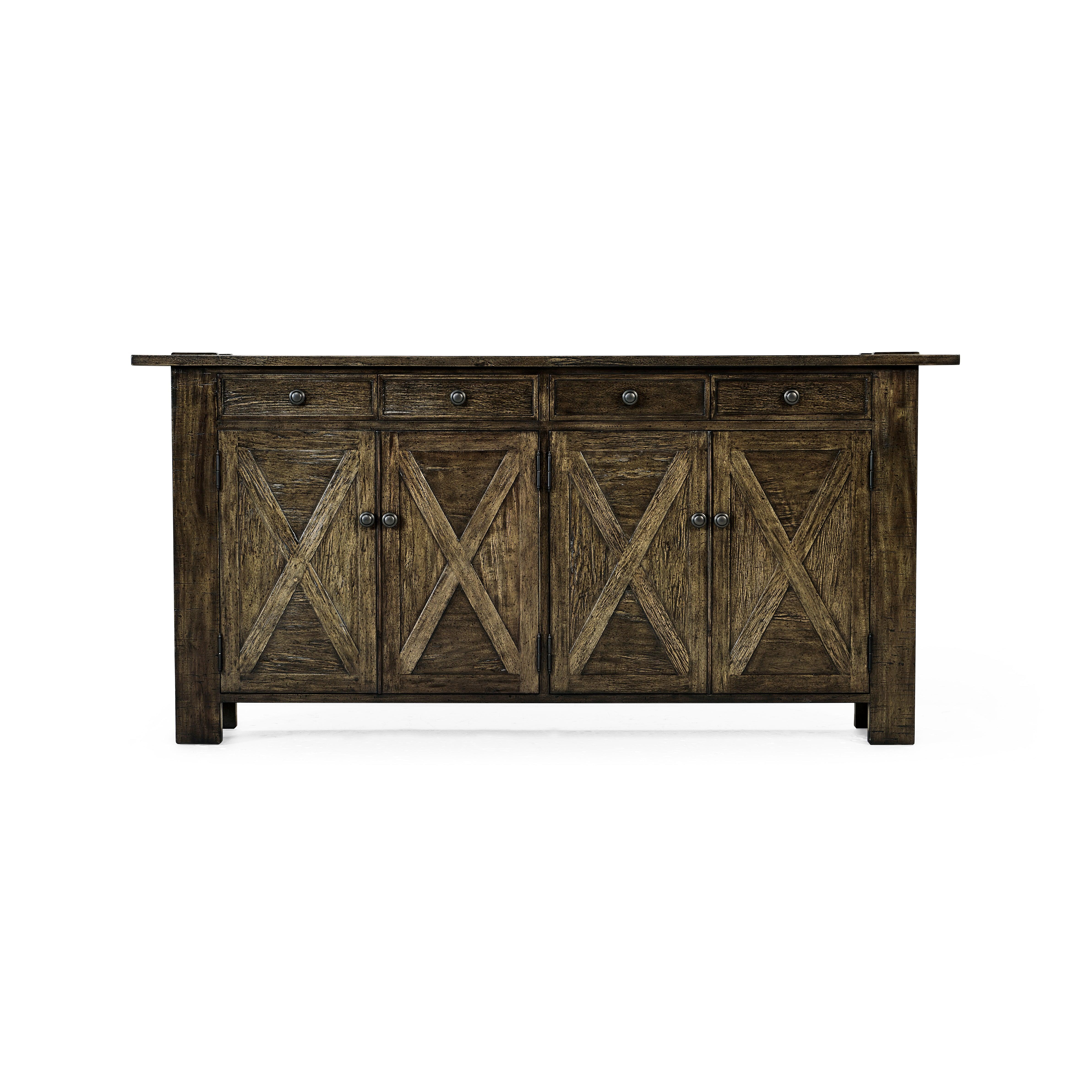 Casual Accents Dark Driftwood Narrow Credenza - Frankwebs