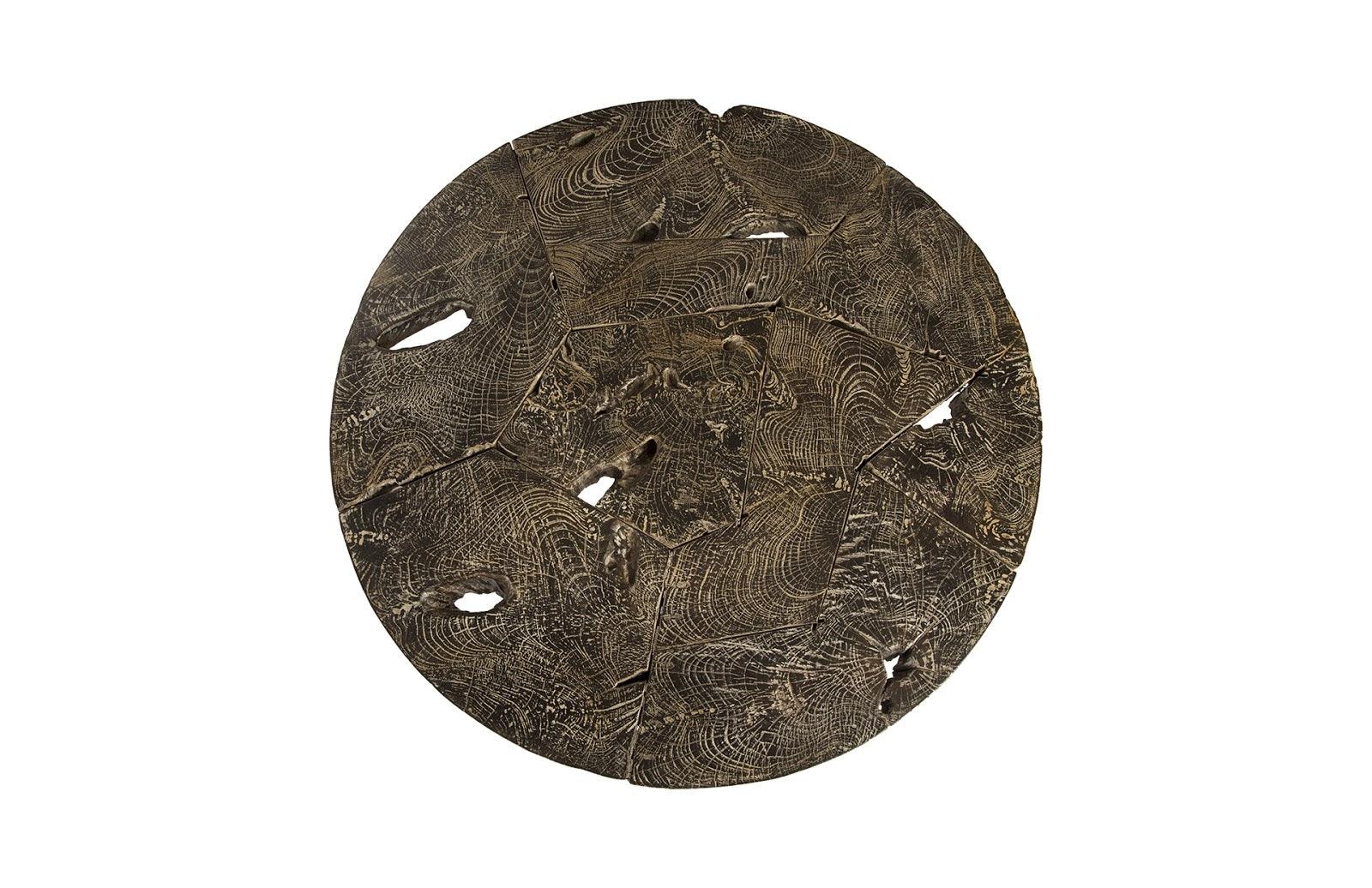 Driftwood Top Coffee Table, Black Wash - Frankwebs