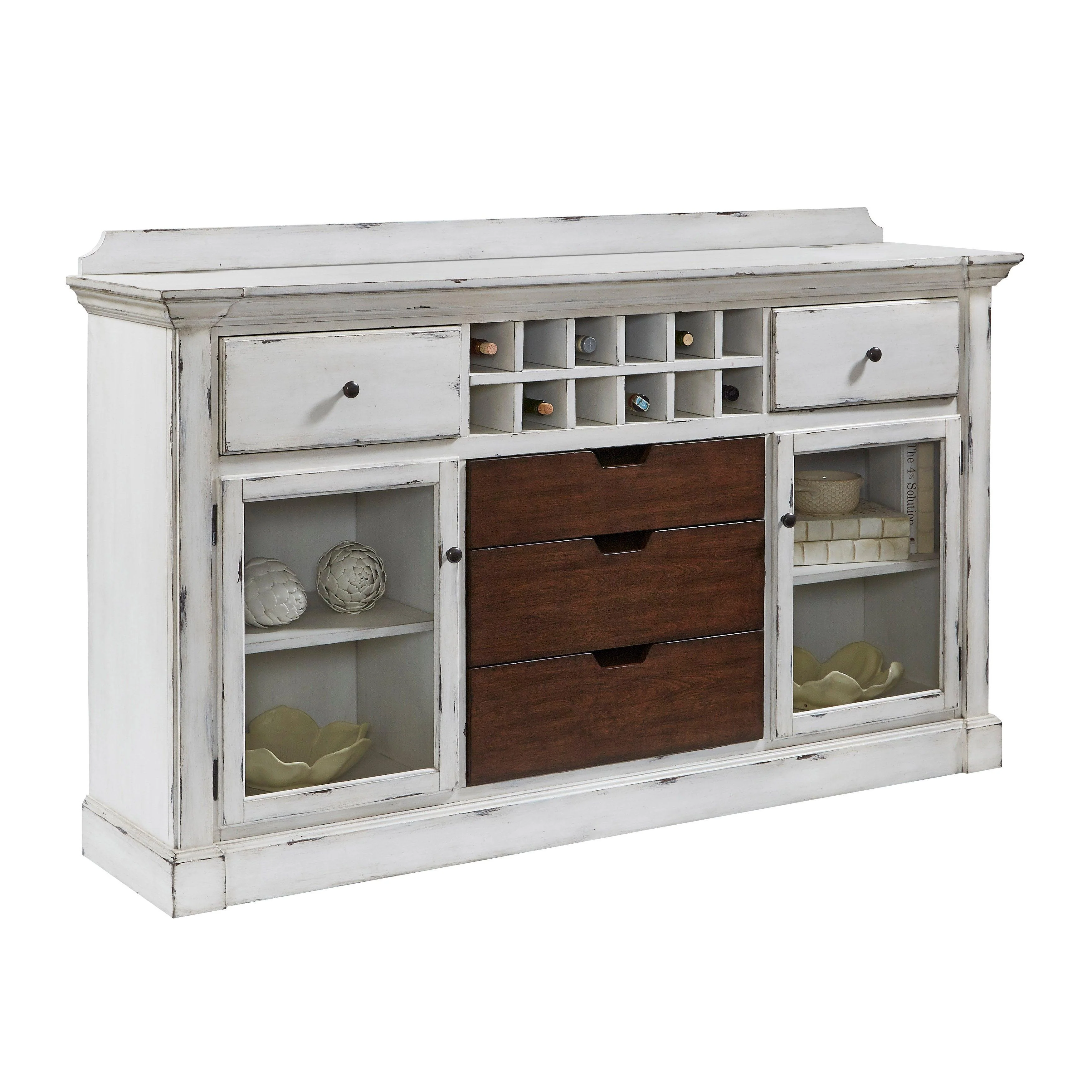Distressed Sideboard with Storage and USB - Frankwebs
