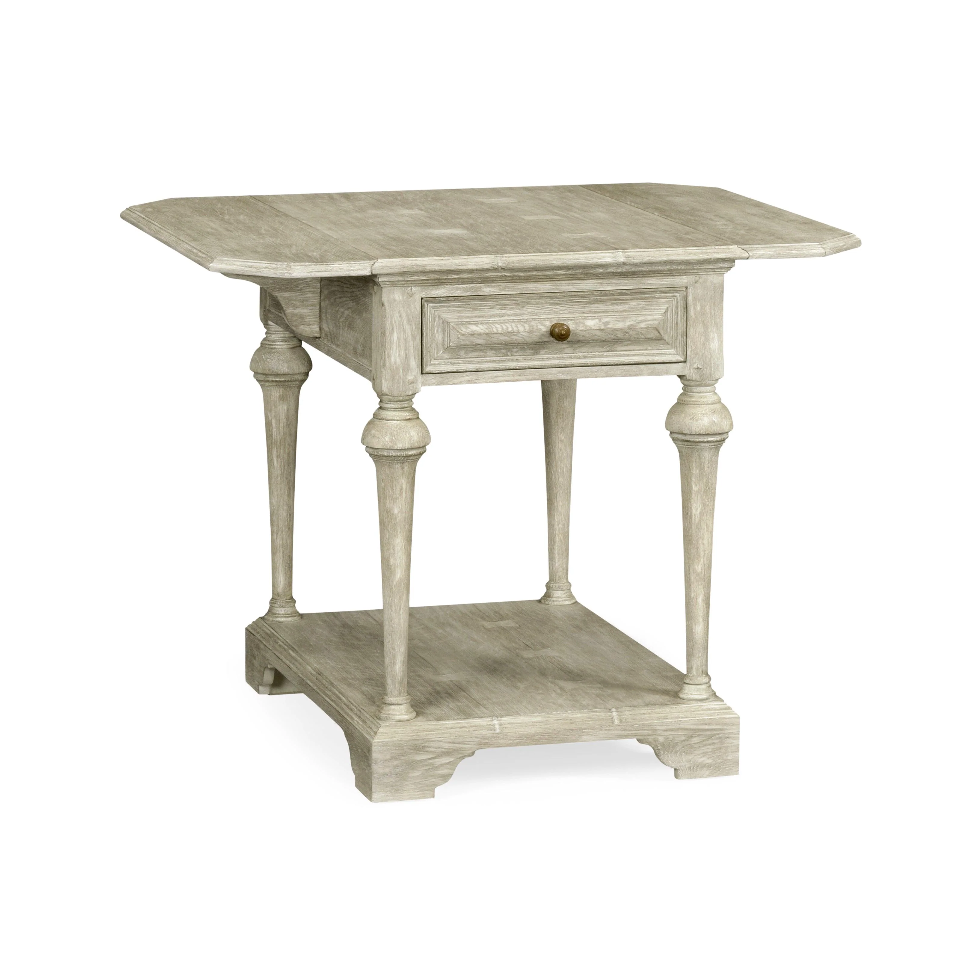 Traditional Accents Elizabethan Greyed Oak Pembroke Table - Frankwebs