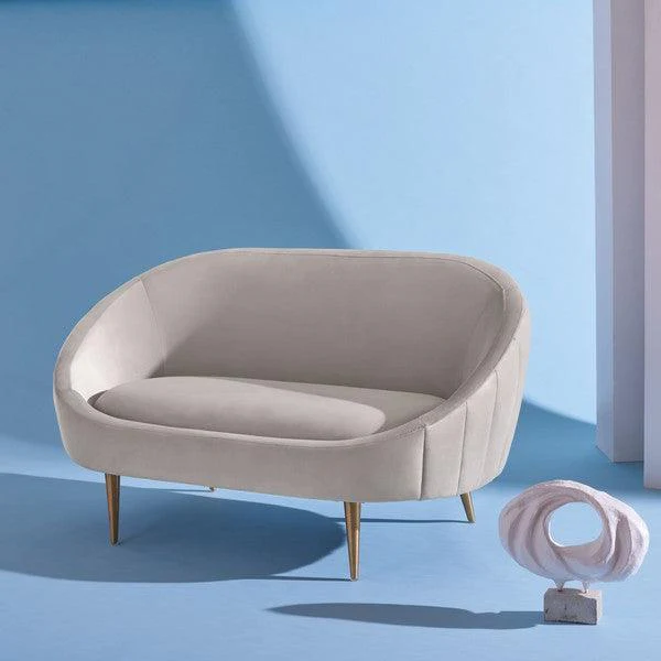 RAZIA CHANNEL TUFTED TUB LOVESEAT - Frankwebs