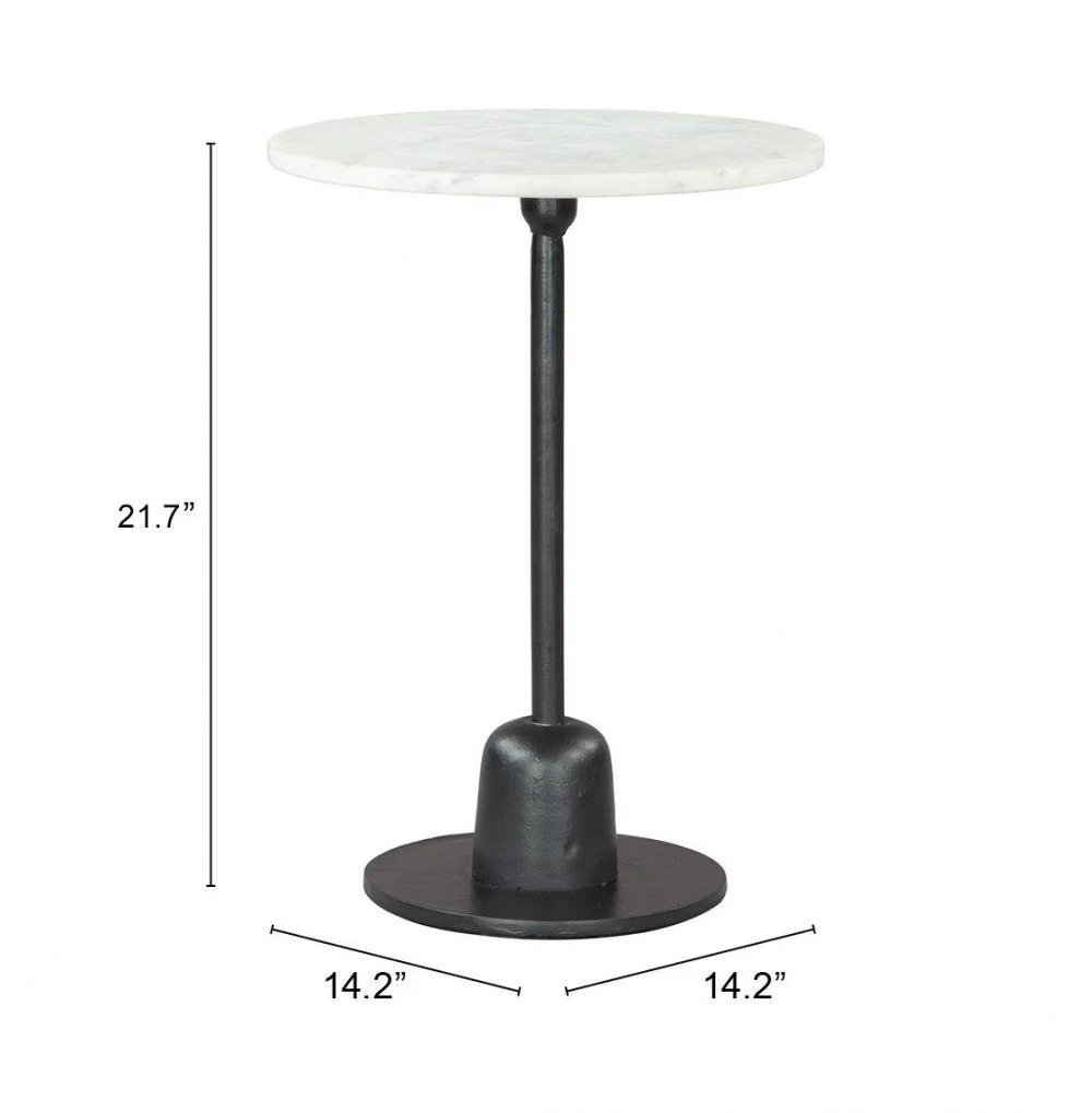 Whammy Side Table White & Black - Frankwebs