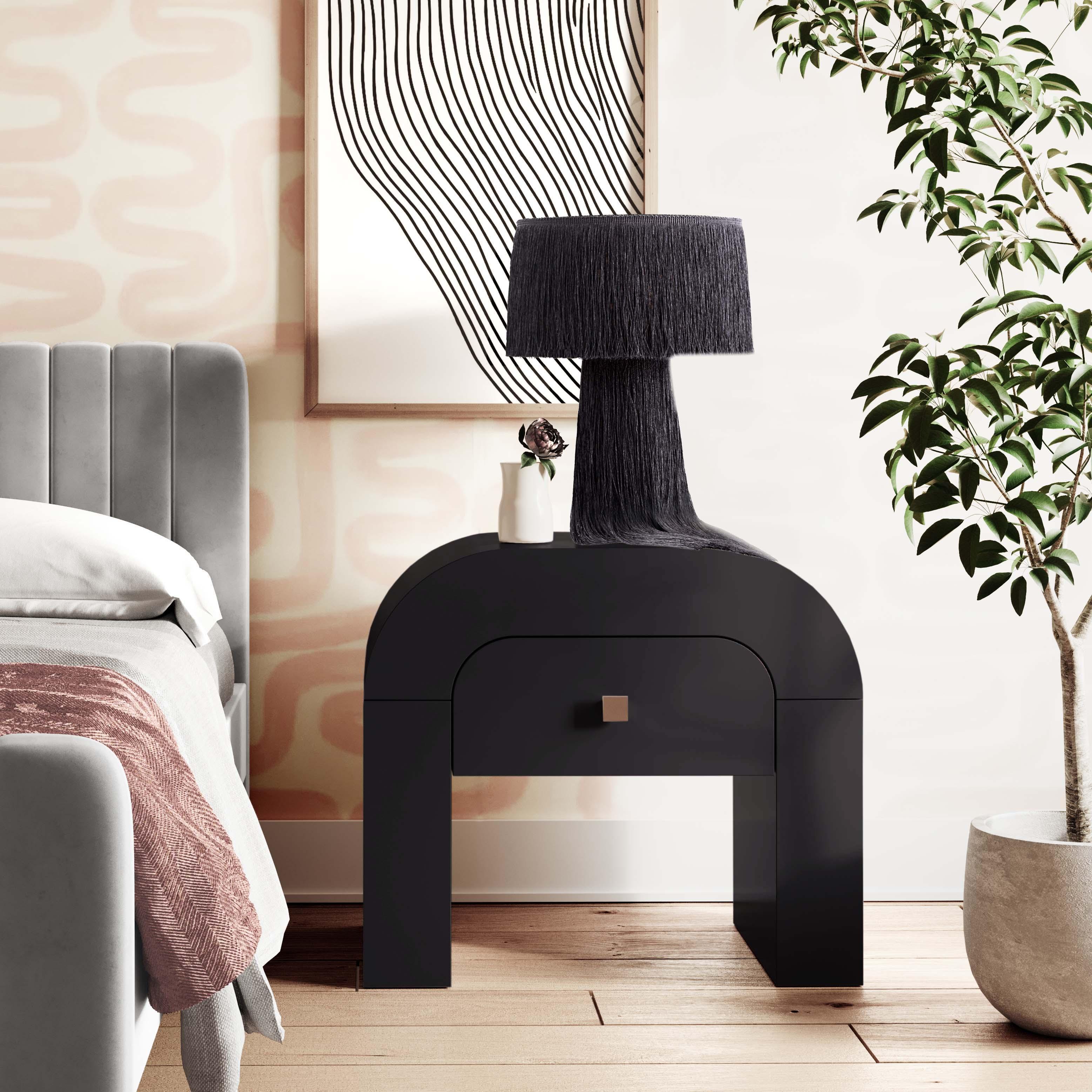 Hump Black Nightstand - Frankwebs