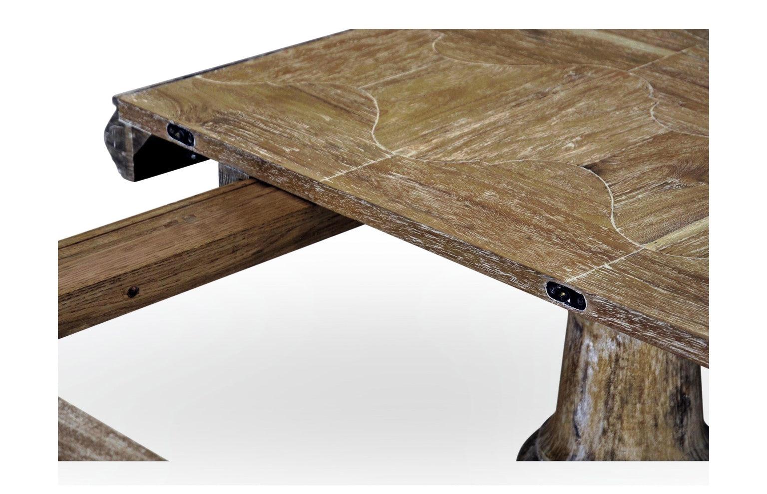 Casual Accents Medium Driftwood Rustic Dining Table - Frankwebs