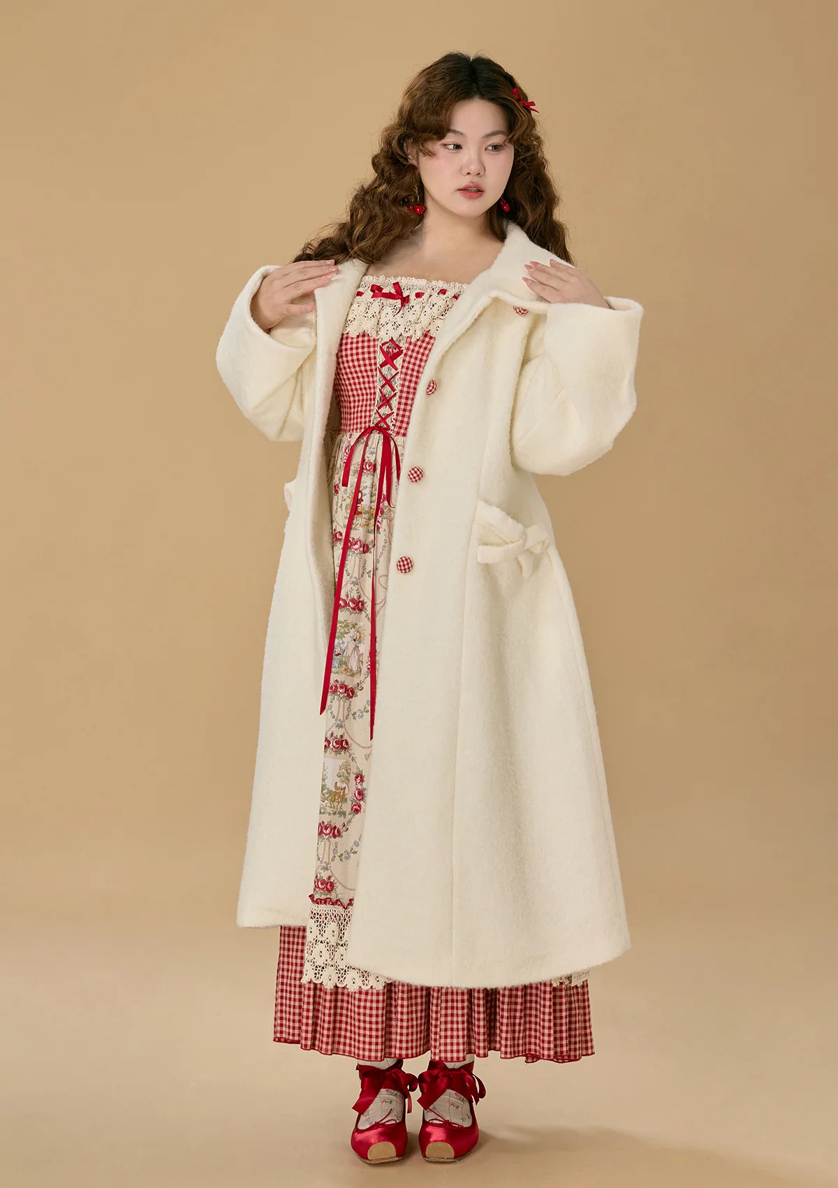 Curve & Plus Strawberry Senior Alumnael Coat - Frankwebs