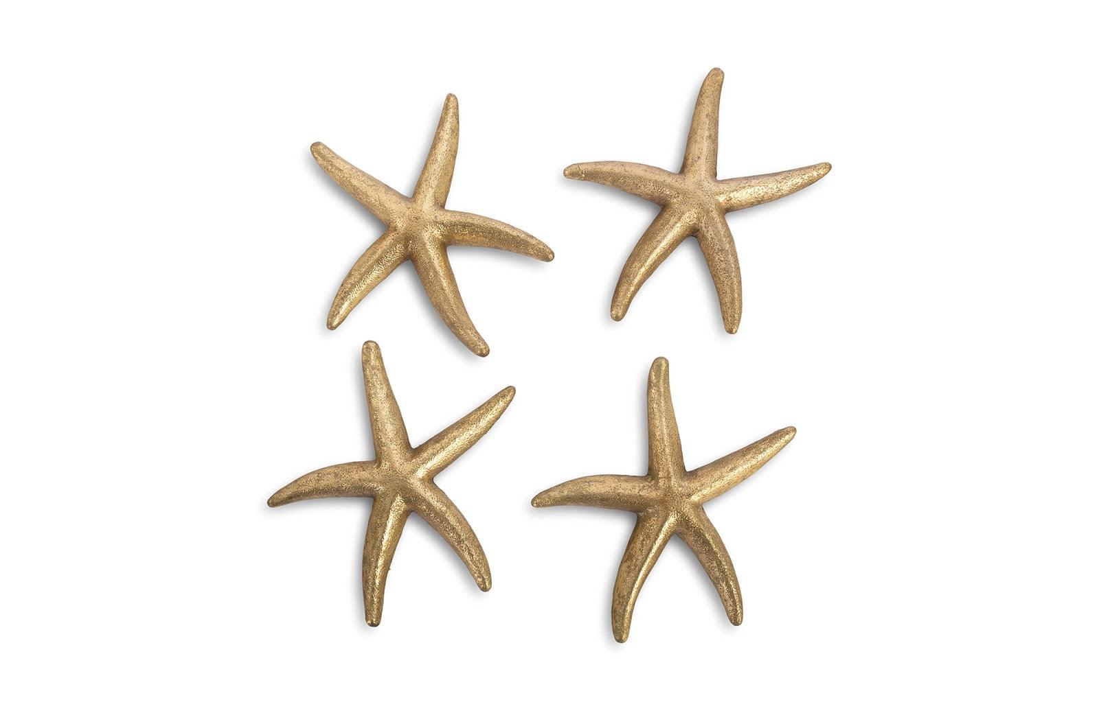 Starfish, Gold Leaf, Set of 4, SM - Frankwebs