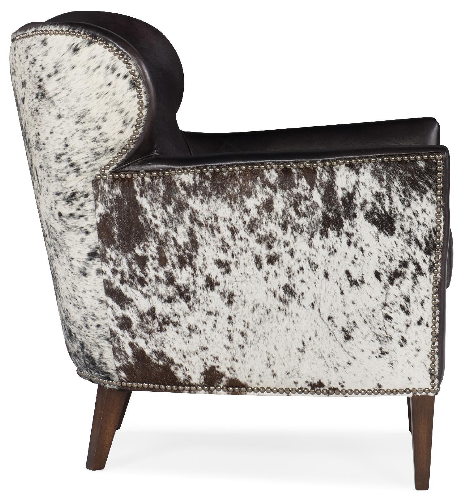 Kato Leather Club Chair with Salt Pepper HOH - Frankwebs