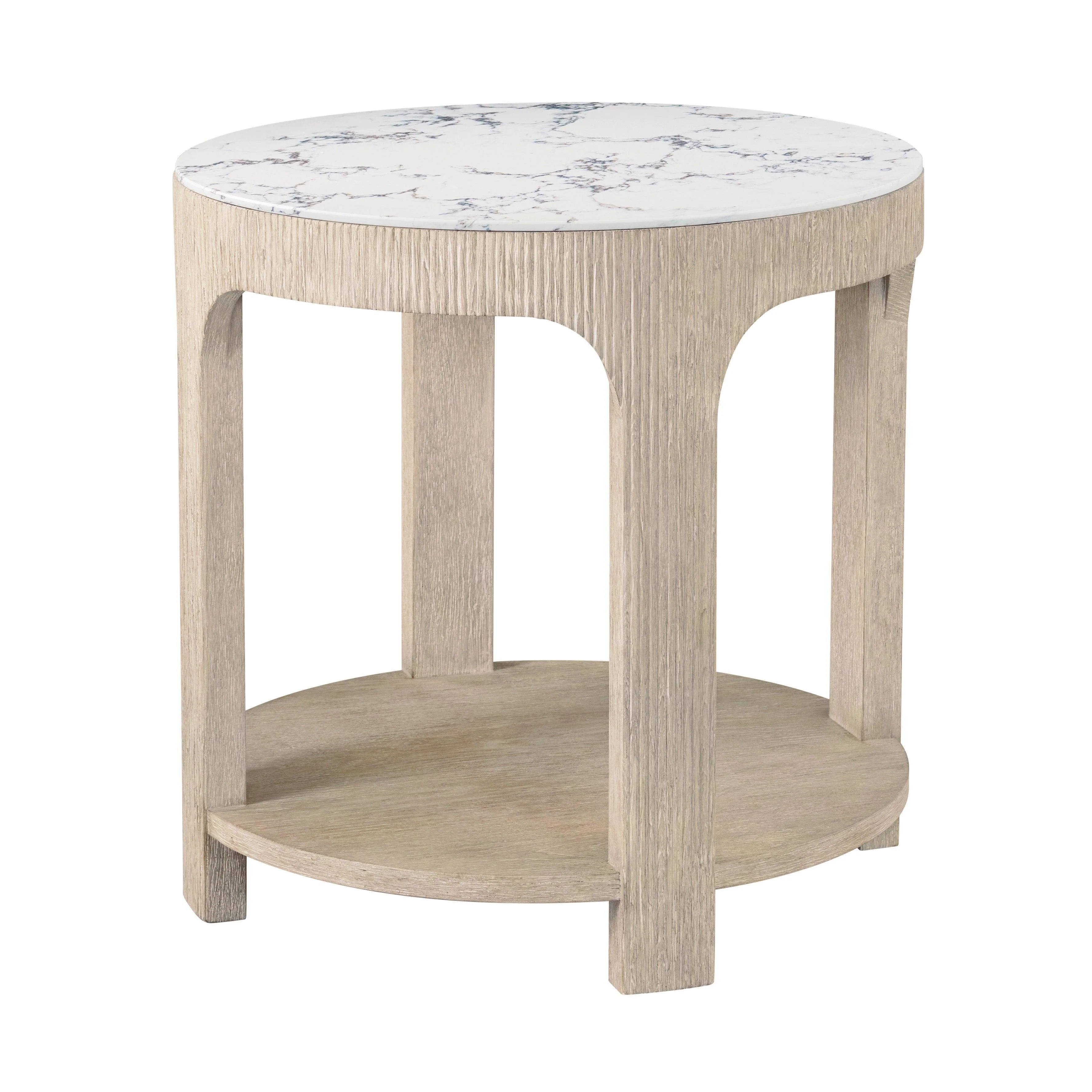 Horizon Round Quartz Side Table - Frankwebs