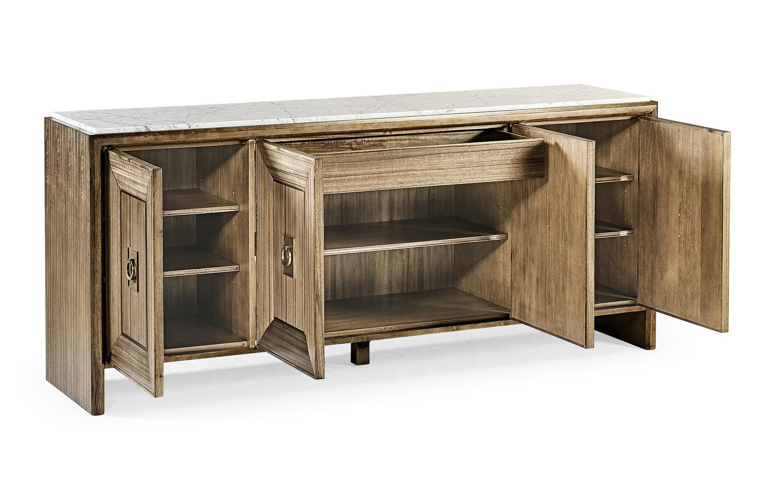 Hamilton White Marble Credenza - Frankwebs