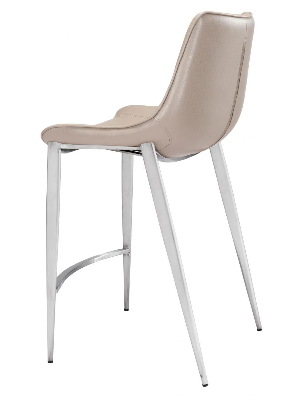 Magnus Counter Chair (Set of 2) Gray & Silver - Frankwebs