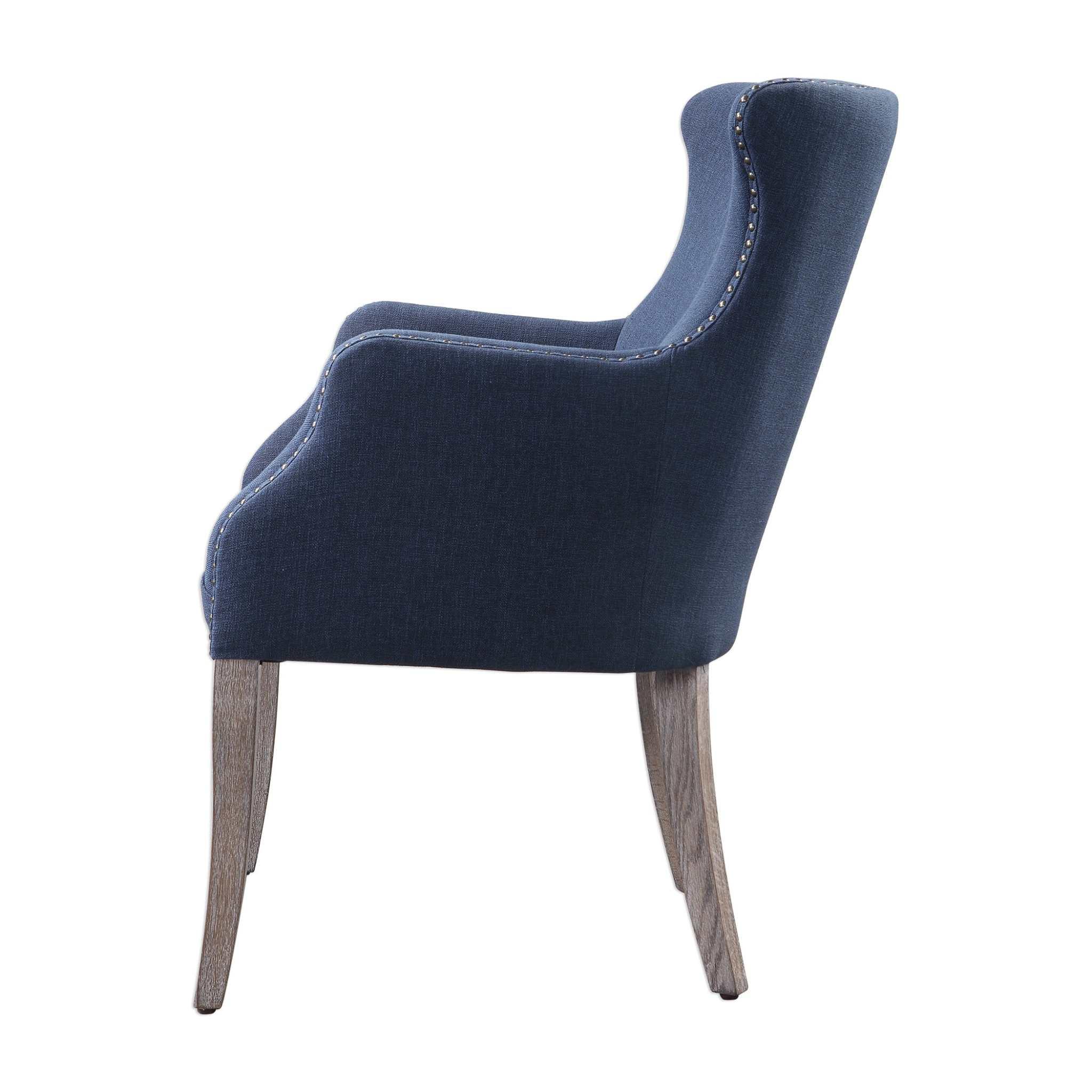 Yareena Blue Wing Chair - Frankwebs