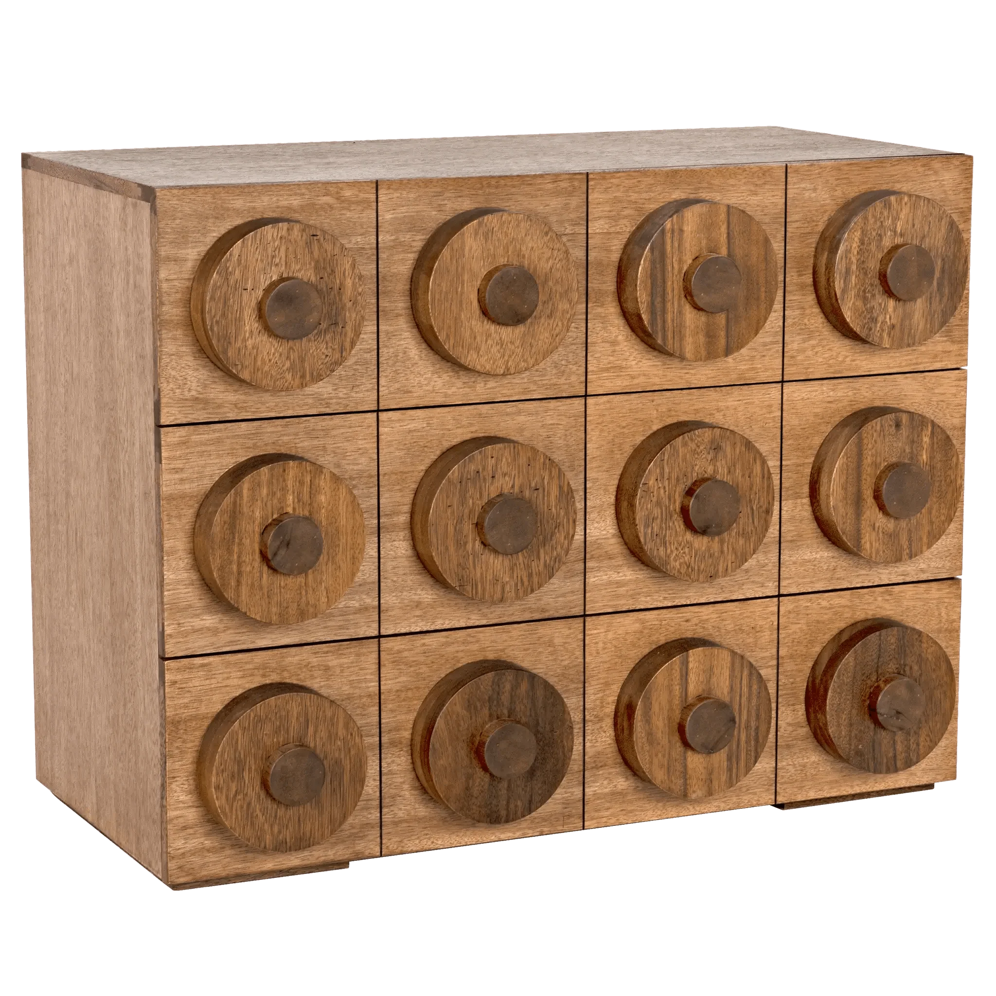 Lego Sideboard with 3 Drawers, Dark Walnut - Frankwebs