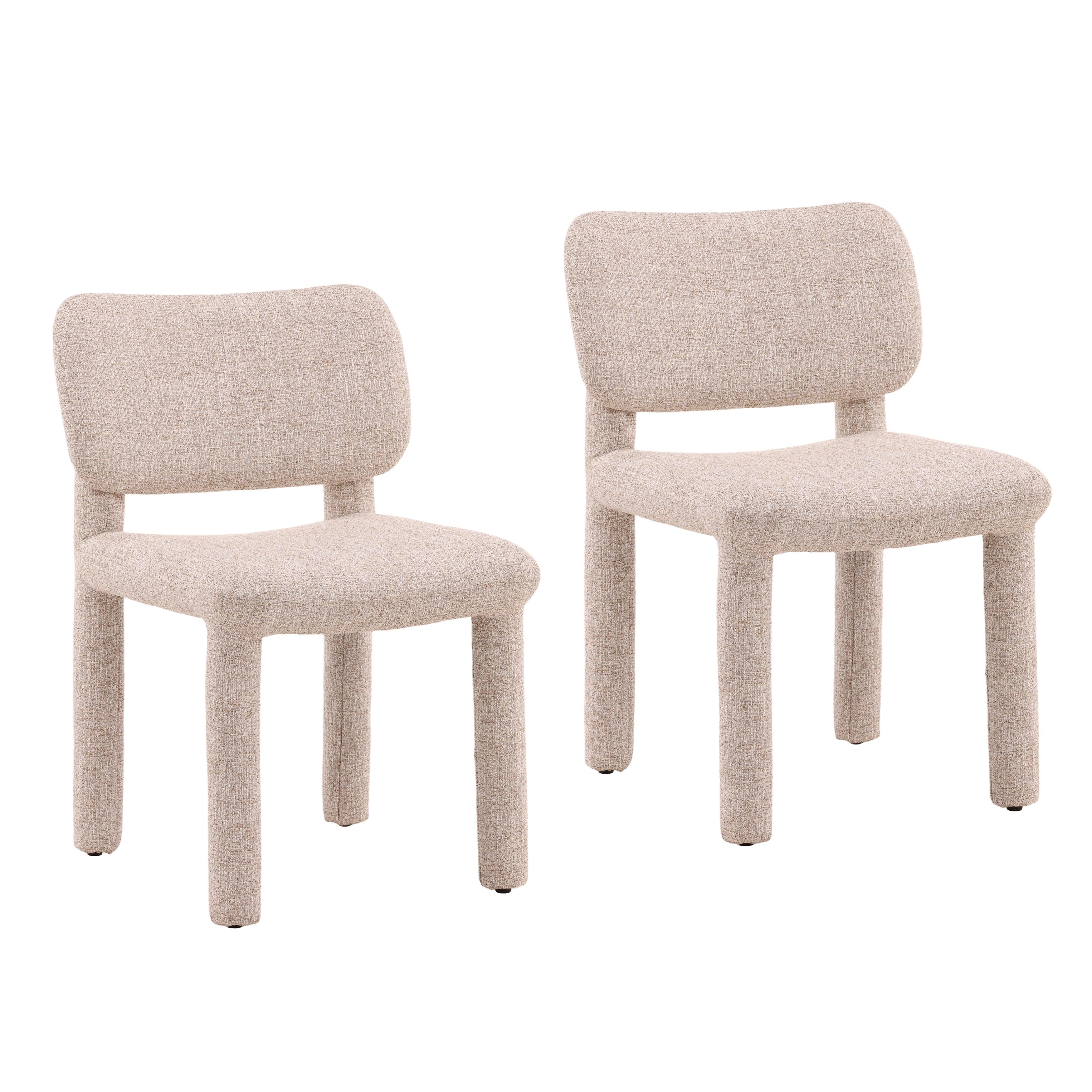 Tillie Dining Chair Set of 2 Sand - Frankwebs