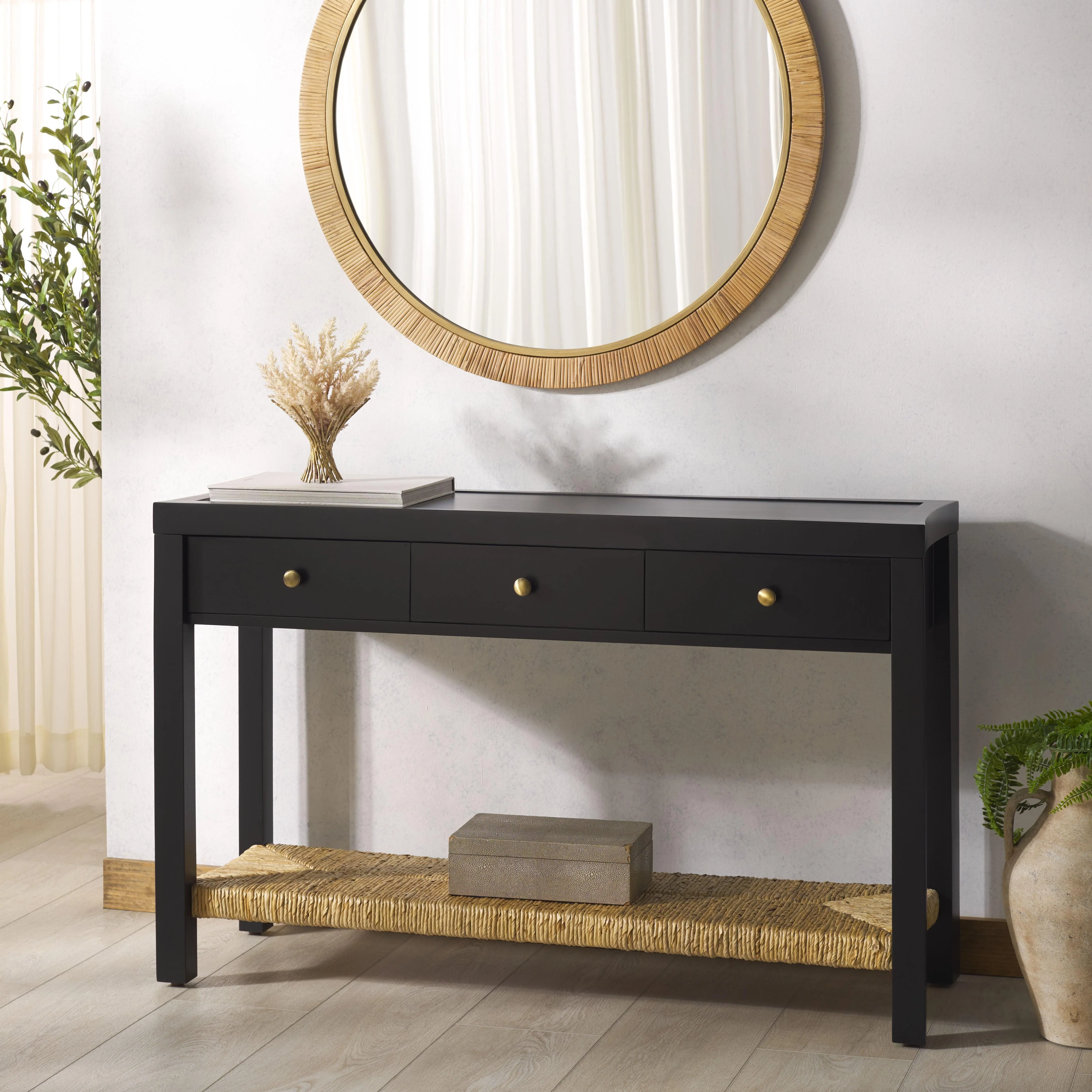 Berlynne Banana Stem Shelf Console Table - Frankwebs