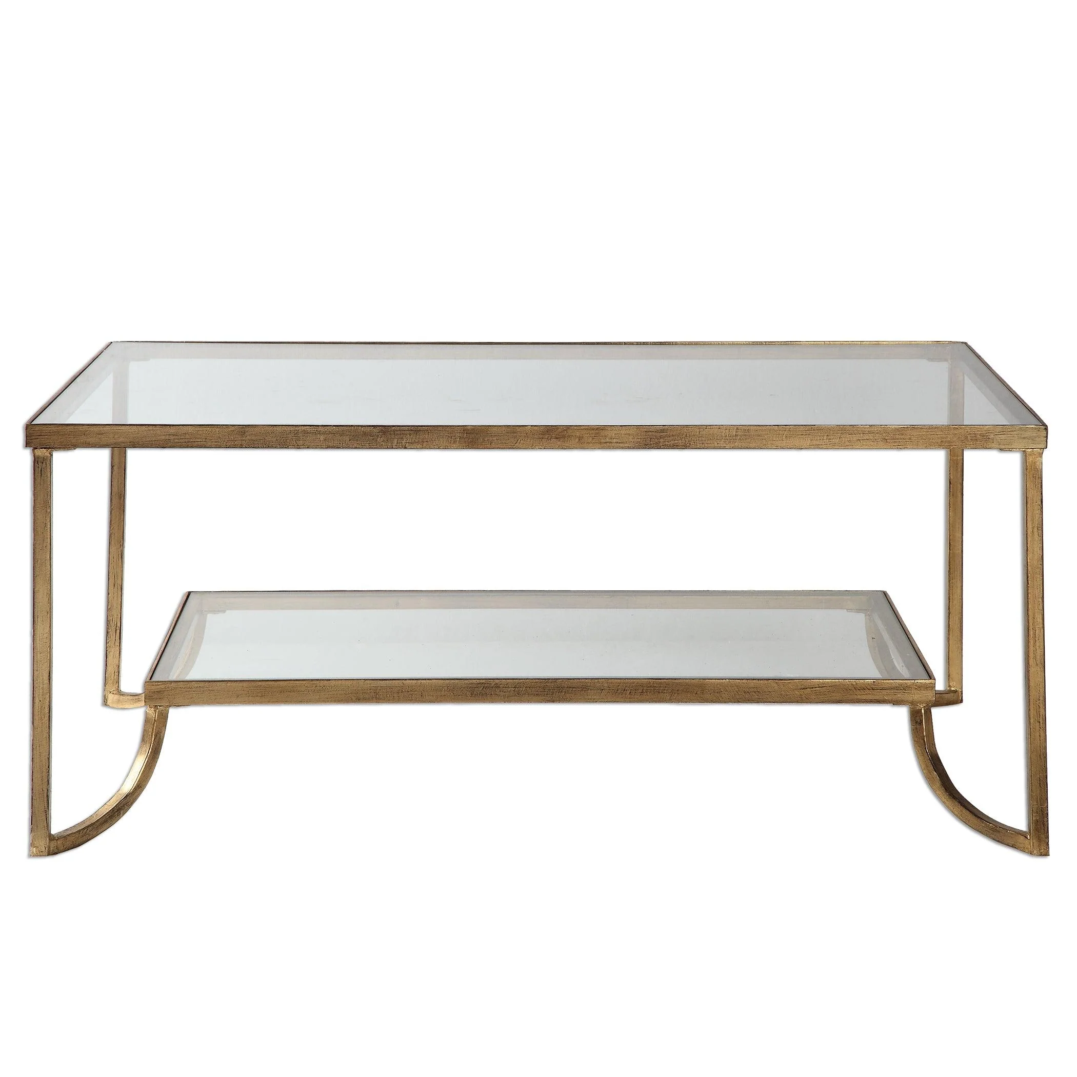 KATINA GOLD LEAF COFFEE TABLE - Frankwebs
