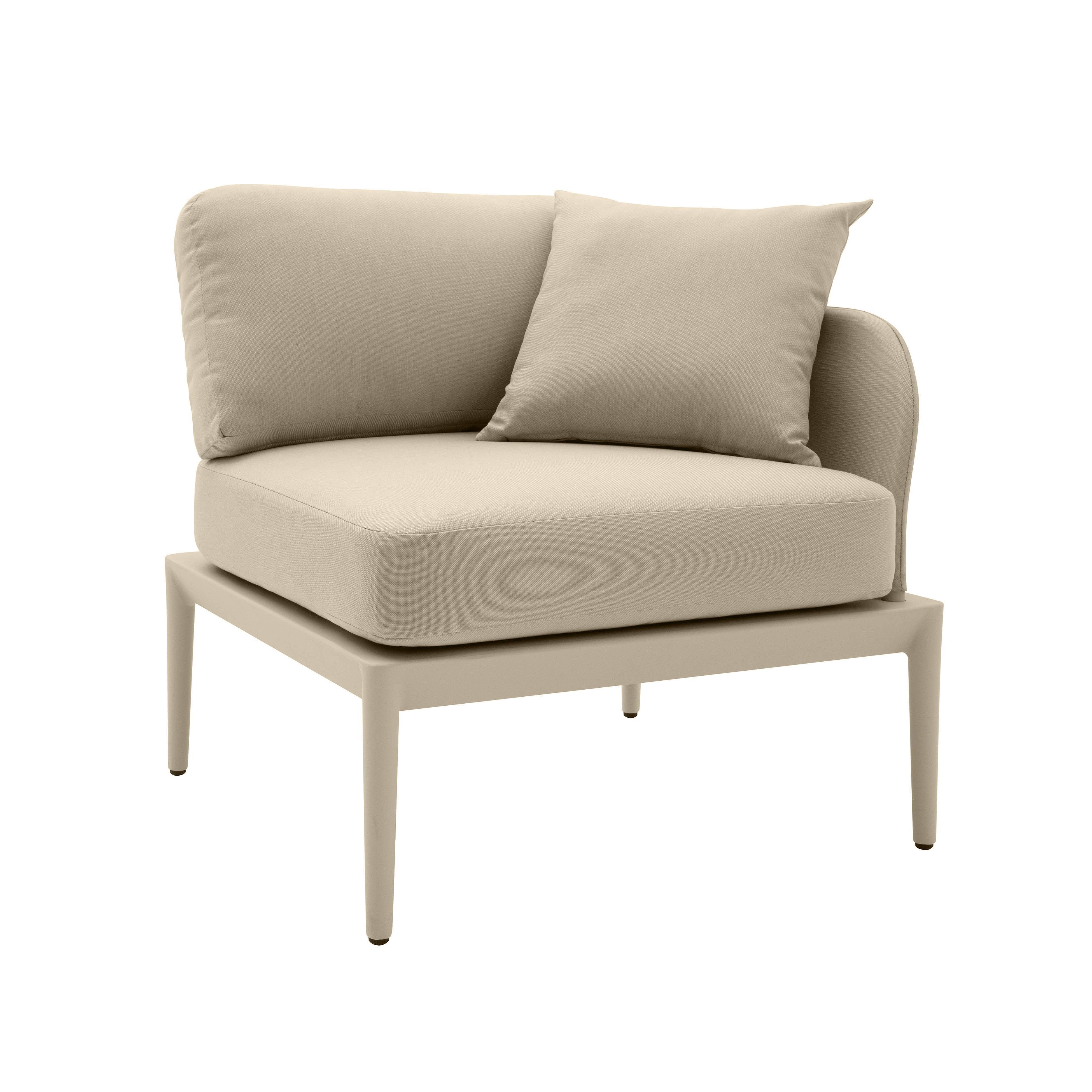 Kapri Taupe Modular Outdoor RAF Corner Seat - Frankwebs