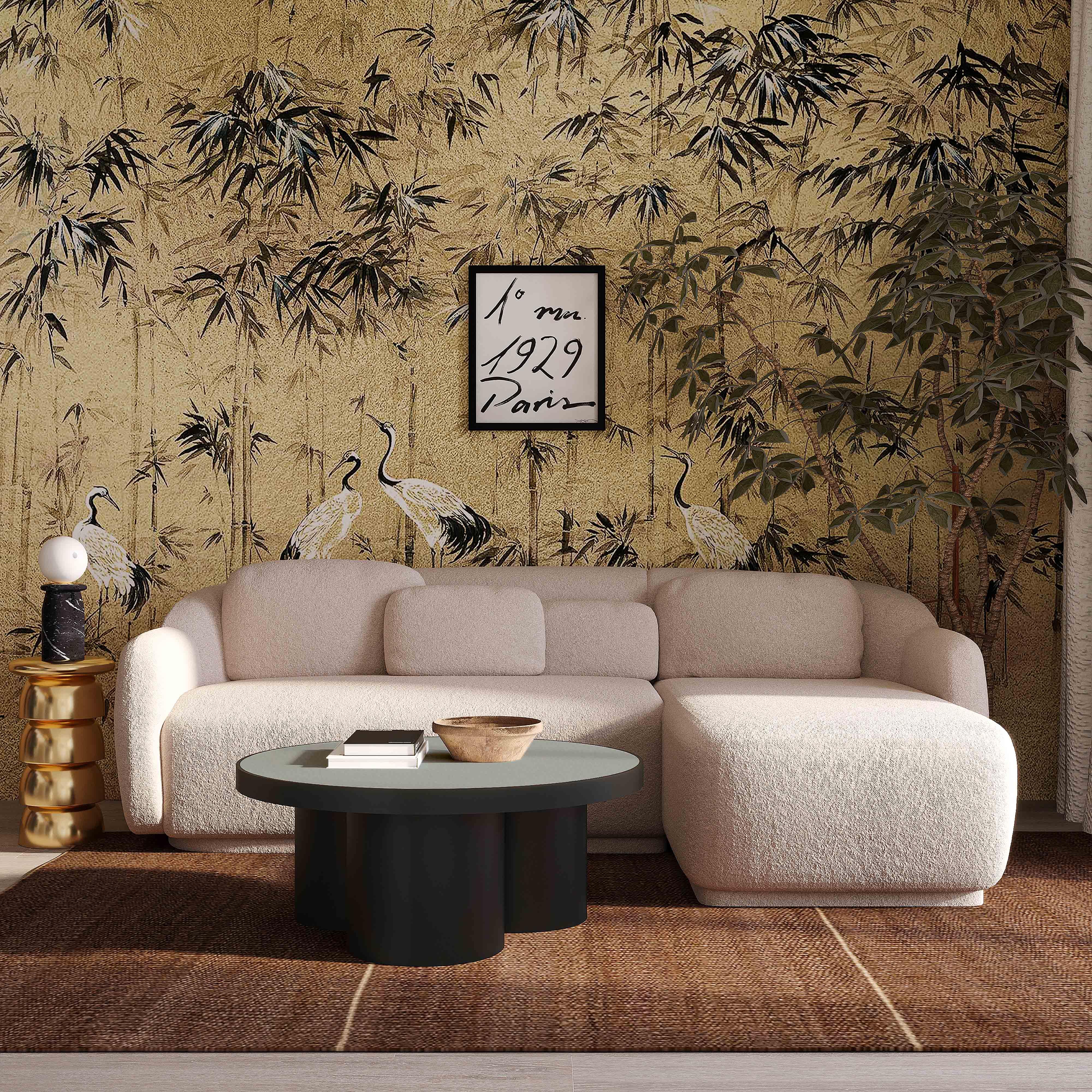 Misty Cream Boucle Sectional - RAF - Frankwebs