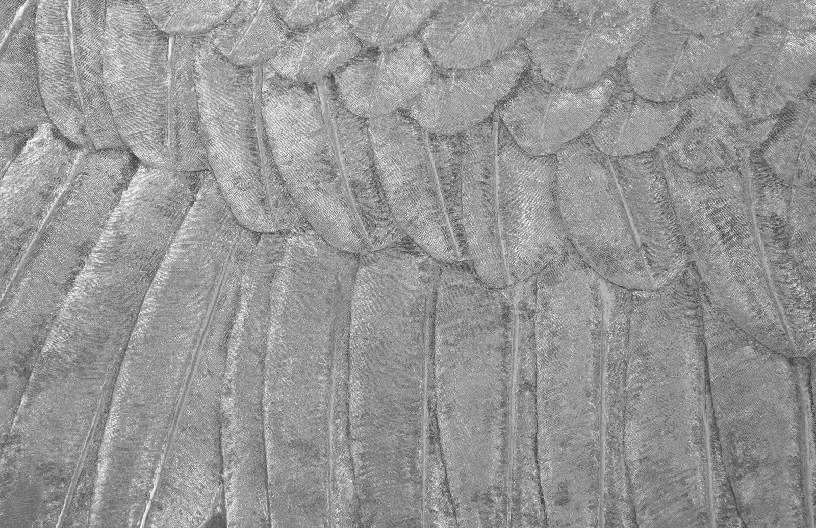 Soaring Eagle Wall Art, Resin, Silver Leaf, LG - Frankwebs