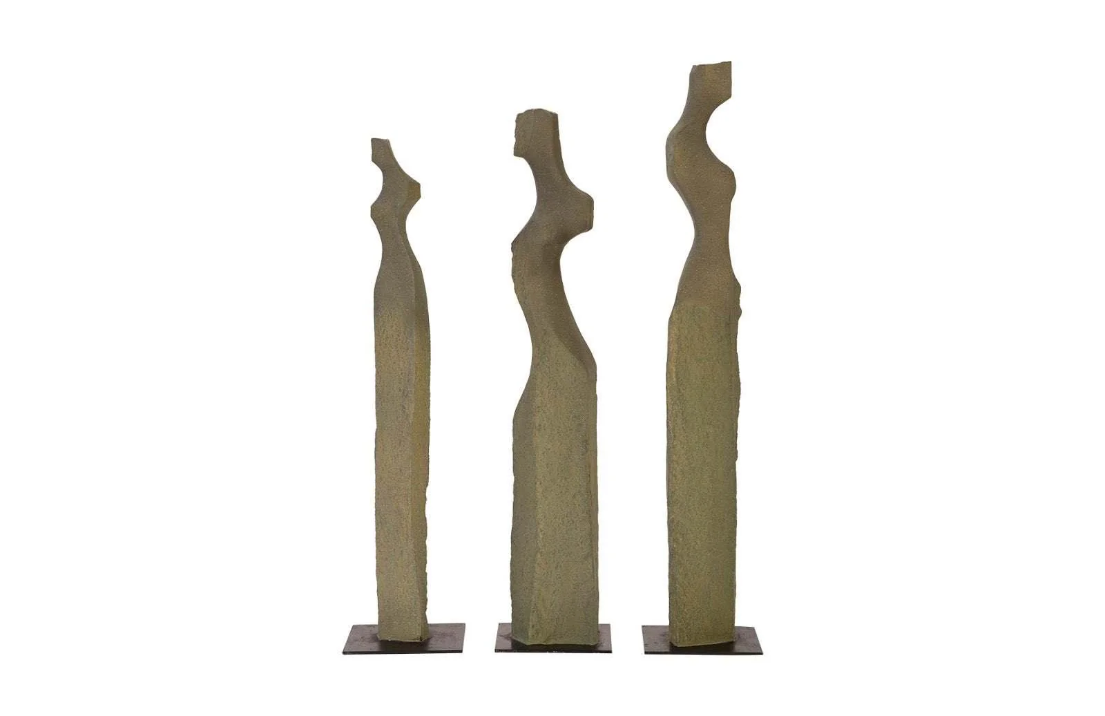 Cast Women Sculptures, Set of 3 - Frankwebs