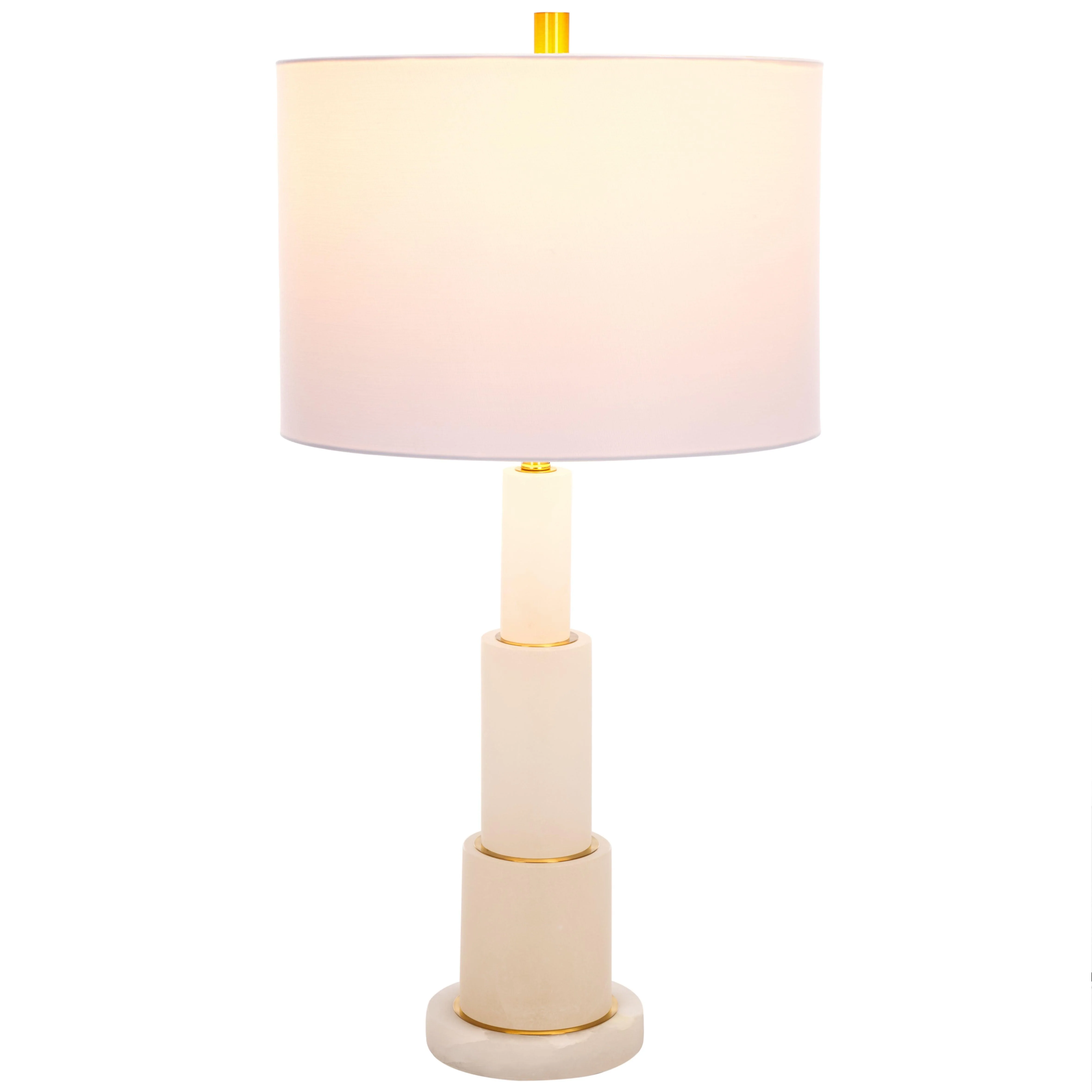 GARDINER ALABASTER TIERED TABLE LAMP - Frankwebs