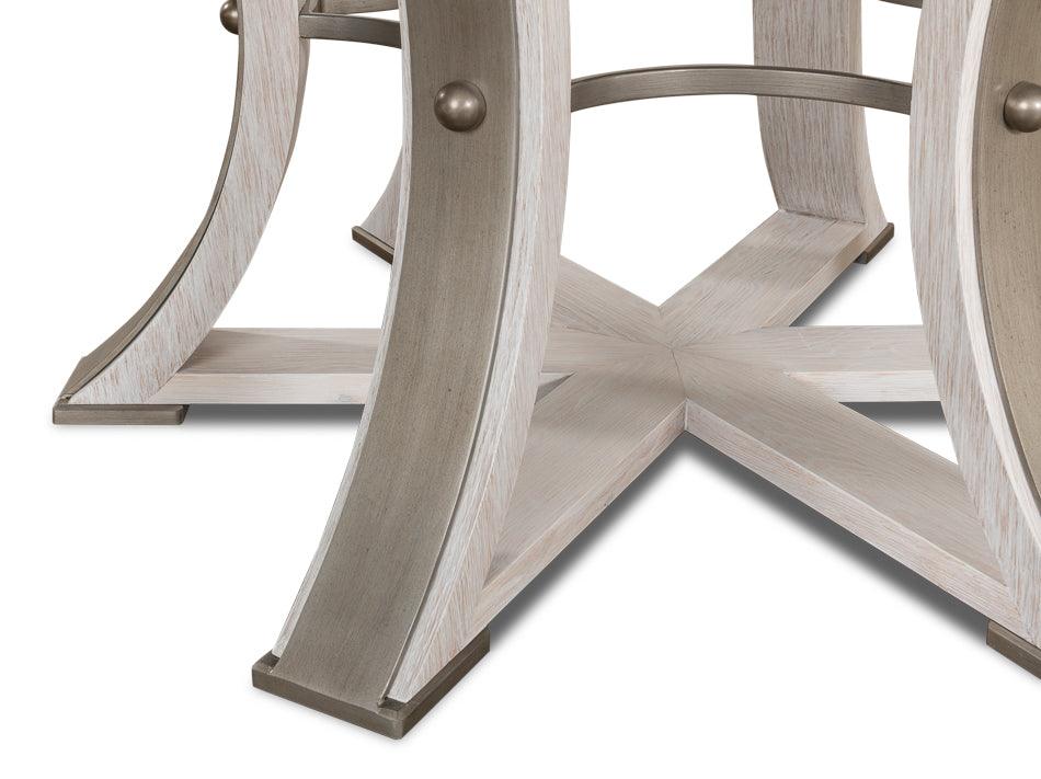 Tower Jupe Dining Table Lg Whitewash Wht - Frankwebs