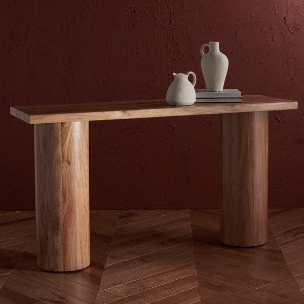 SANCHEZ ELM WOOD CONSOLE TABLE - Frankwebs