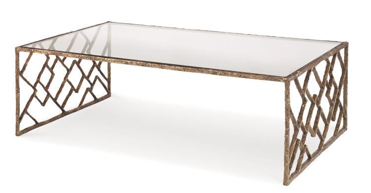 Grand Tour Furniture Lattice Bronze Cocktail Table - Frankwebs