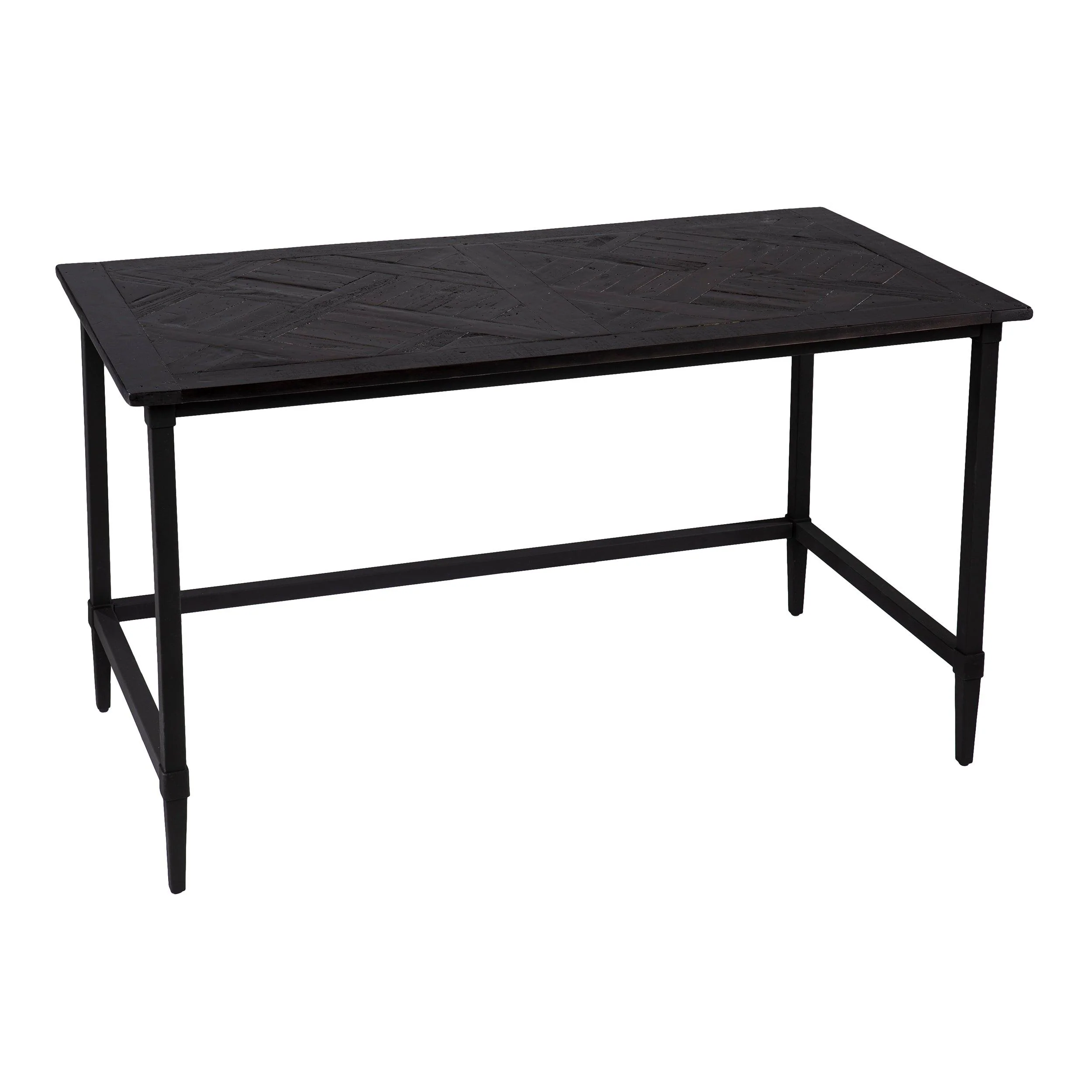 Lawrenny Reclaimed Wood Desk - Black - Frankwebs