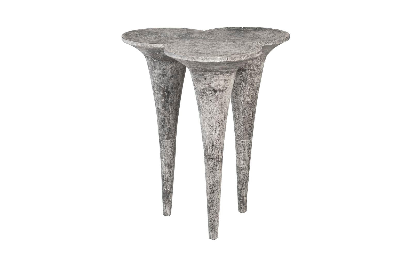 Marley Bar Table, Chamcha Wood, Gray Stone Finish - Frankwebs