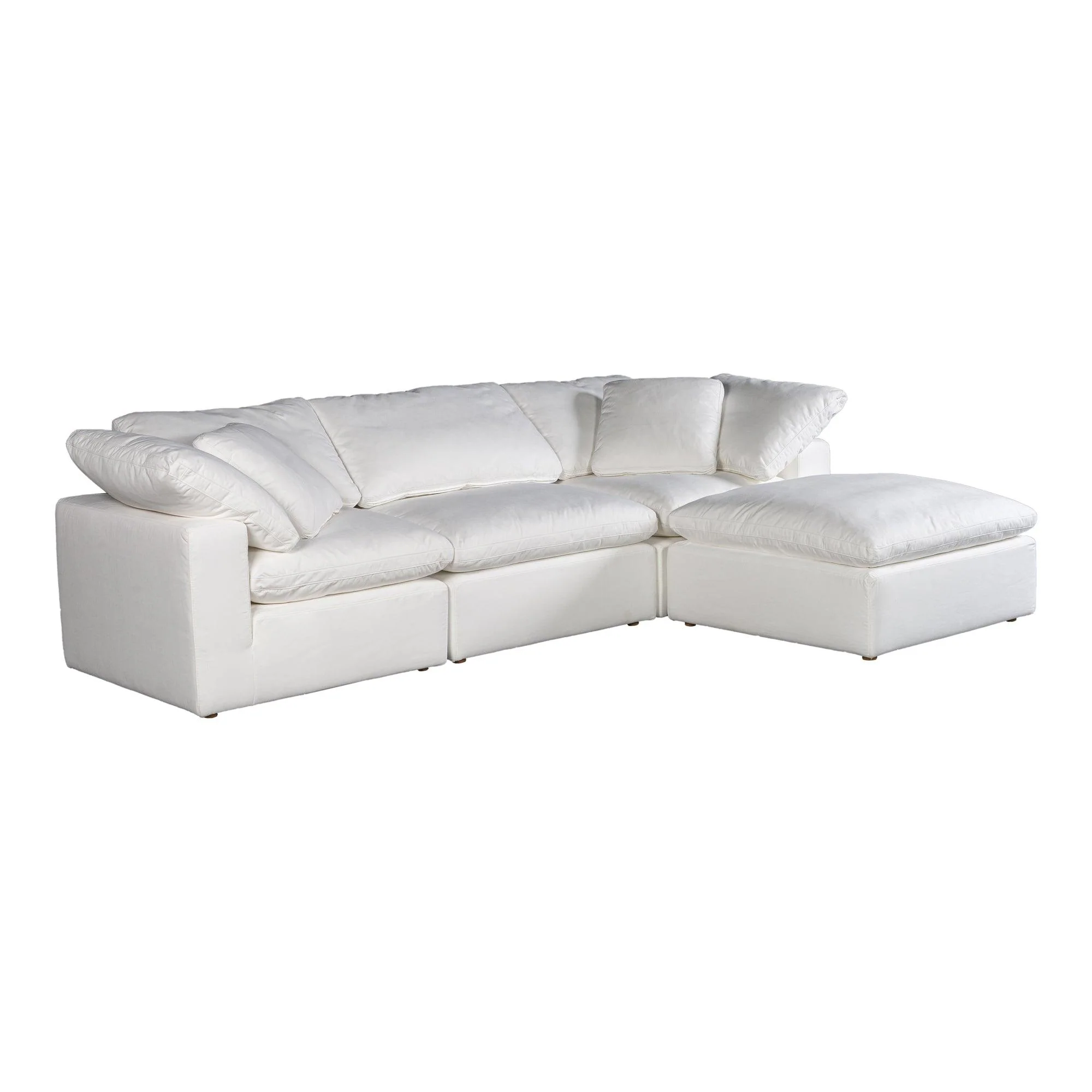 Terra Condo Lounge Modular Sectional Performance Fabric White - Frankwebs