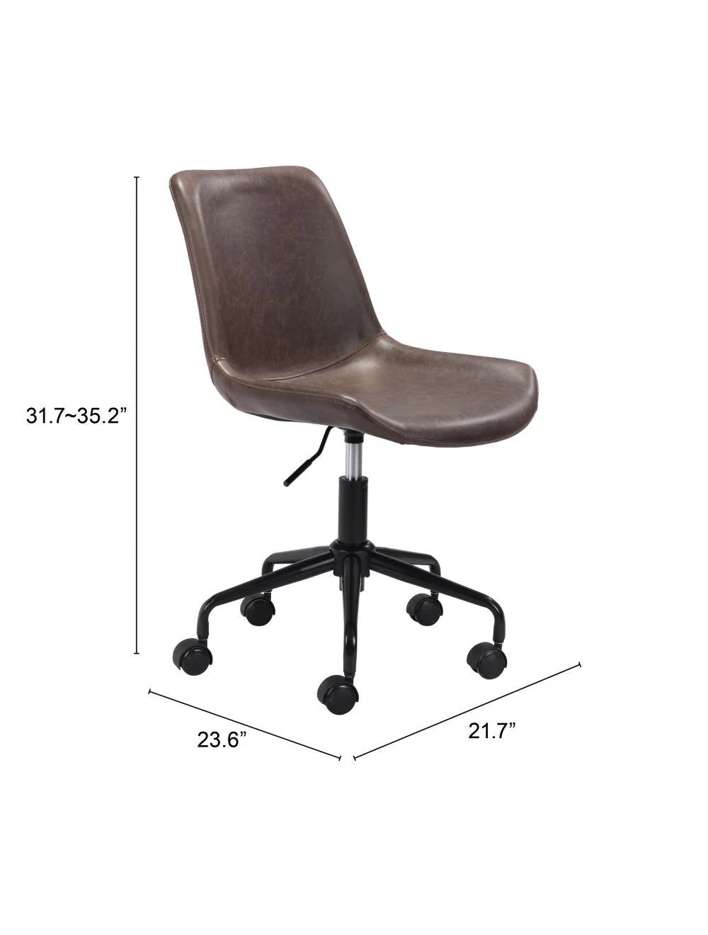 Byron Office Chair Brown - Frankwebs