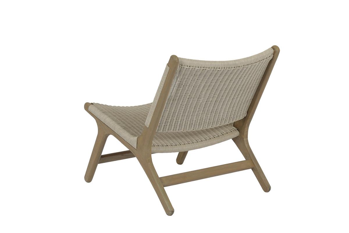 Coastal Teak Cushionless Accent Chair - Frankwebs