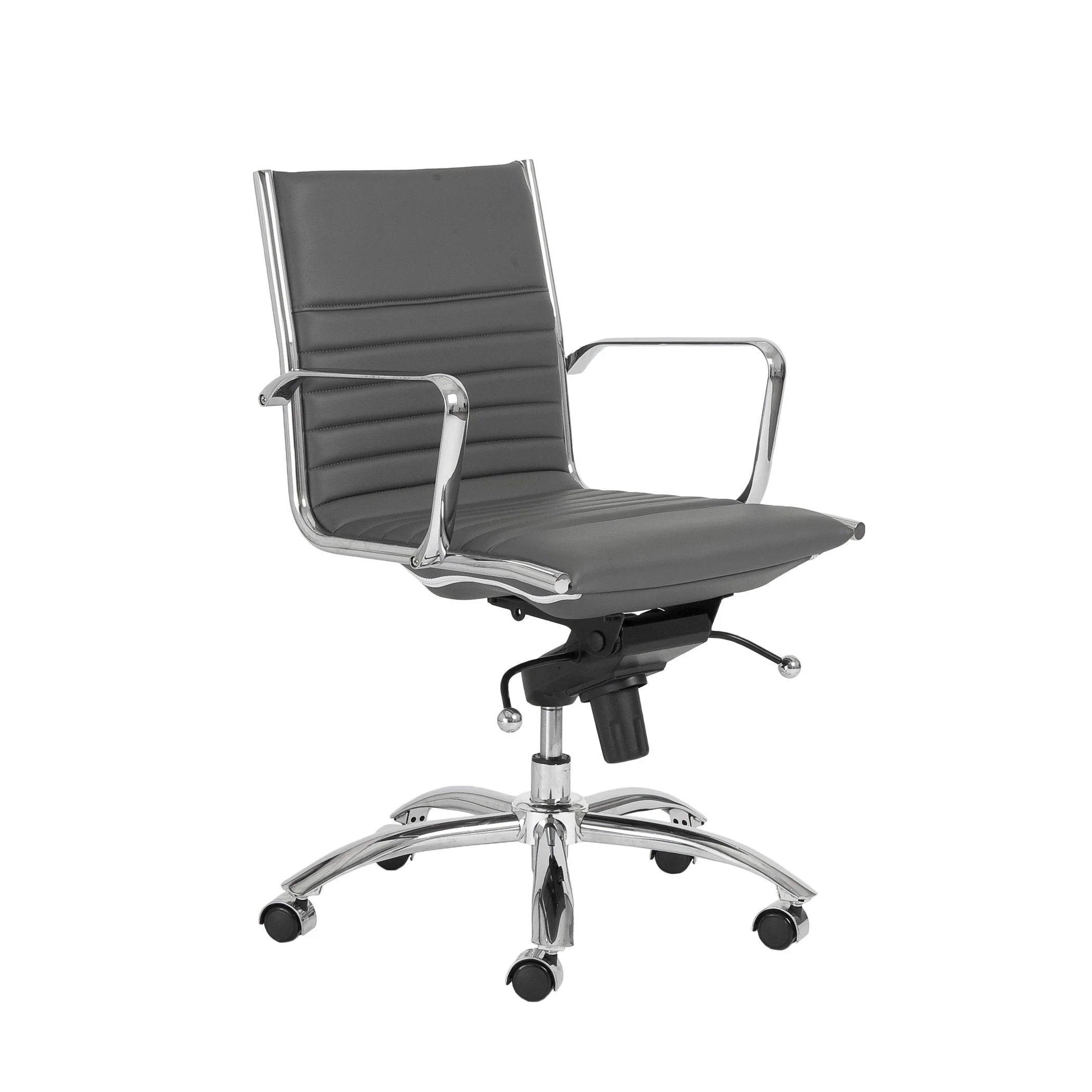 Dirk Low Back Office Chair  Leatherette - Frankwebs